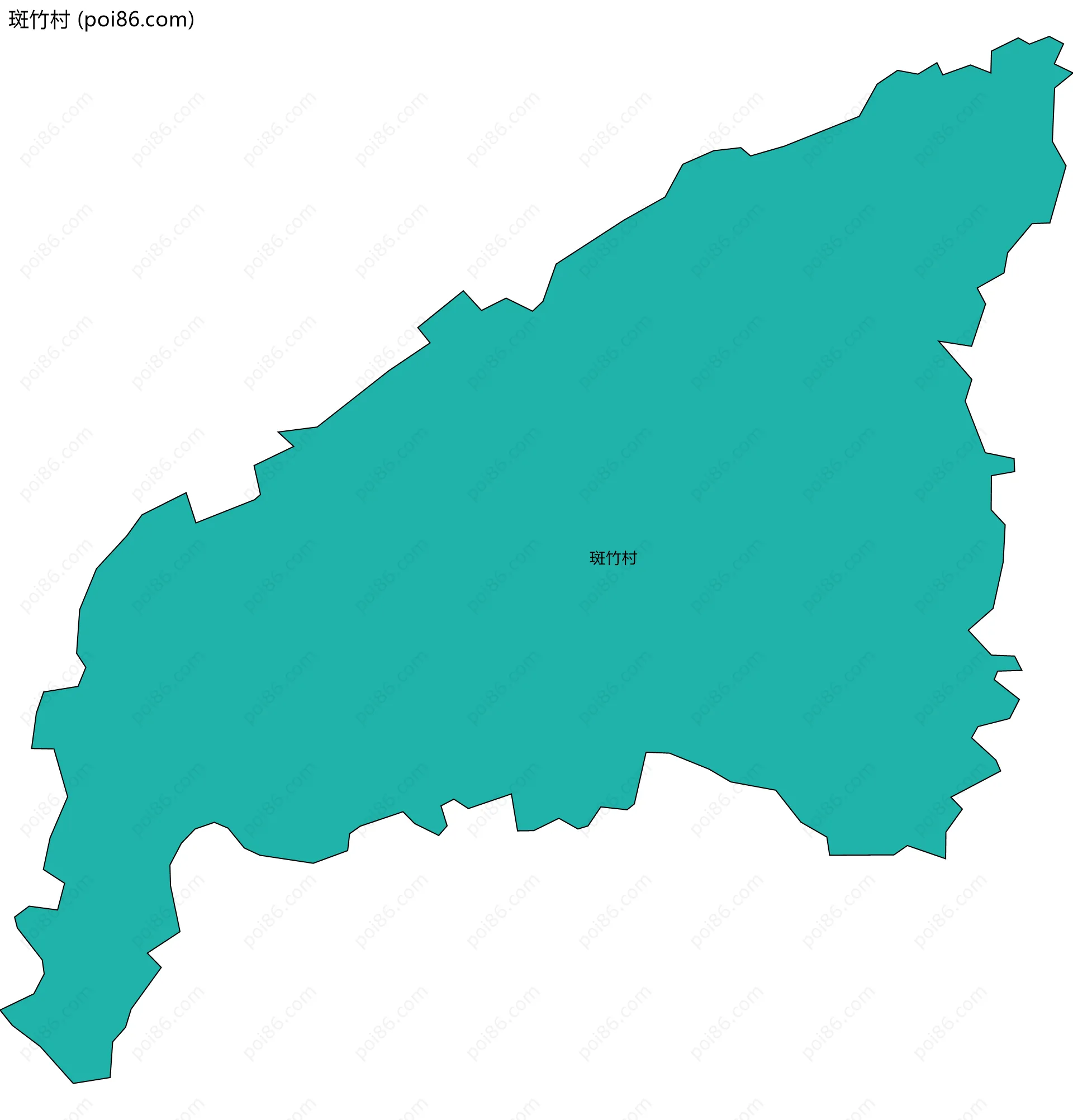 斑竹村边界地图