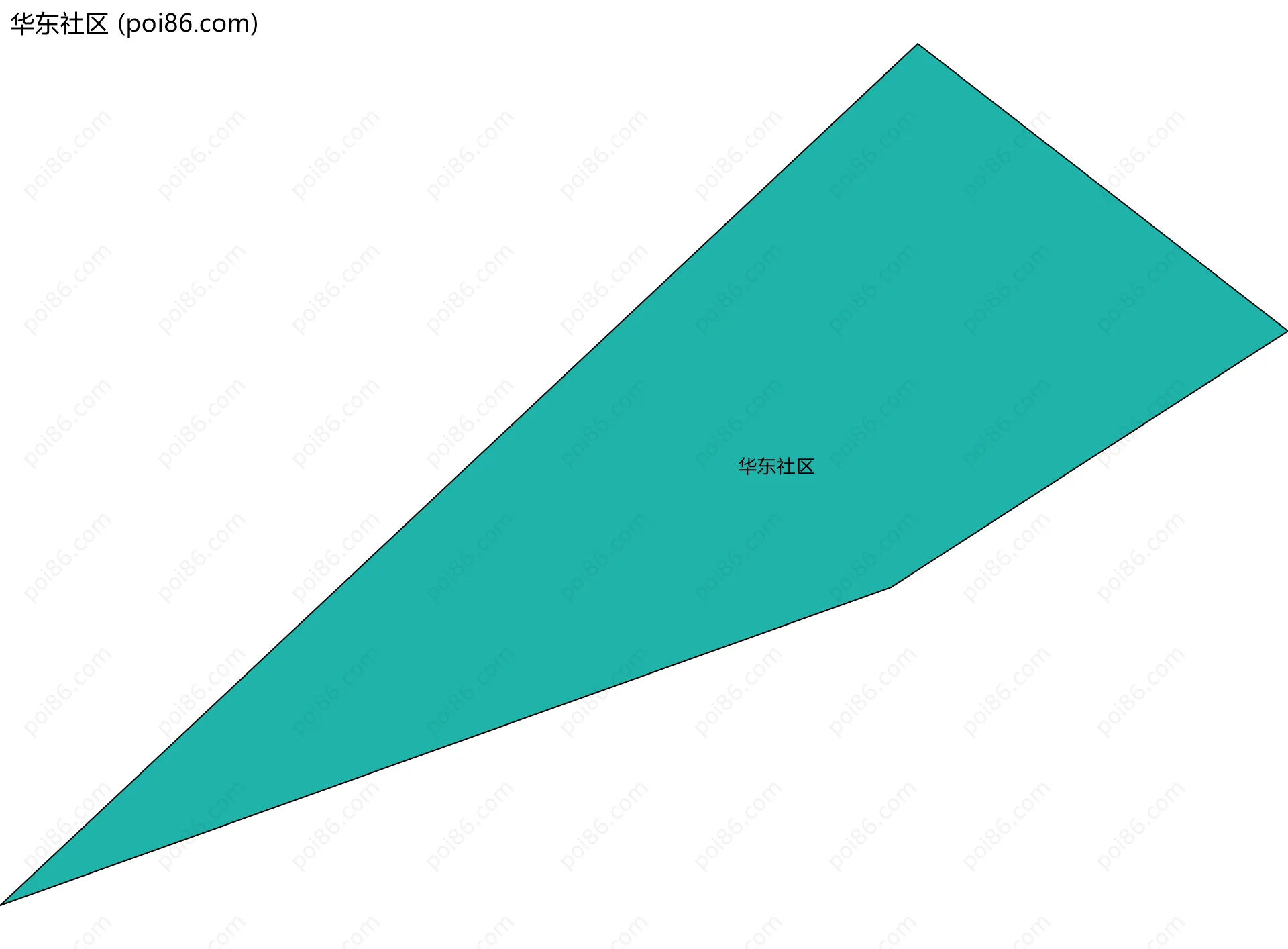 华东社区边界地图