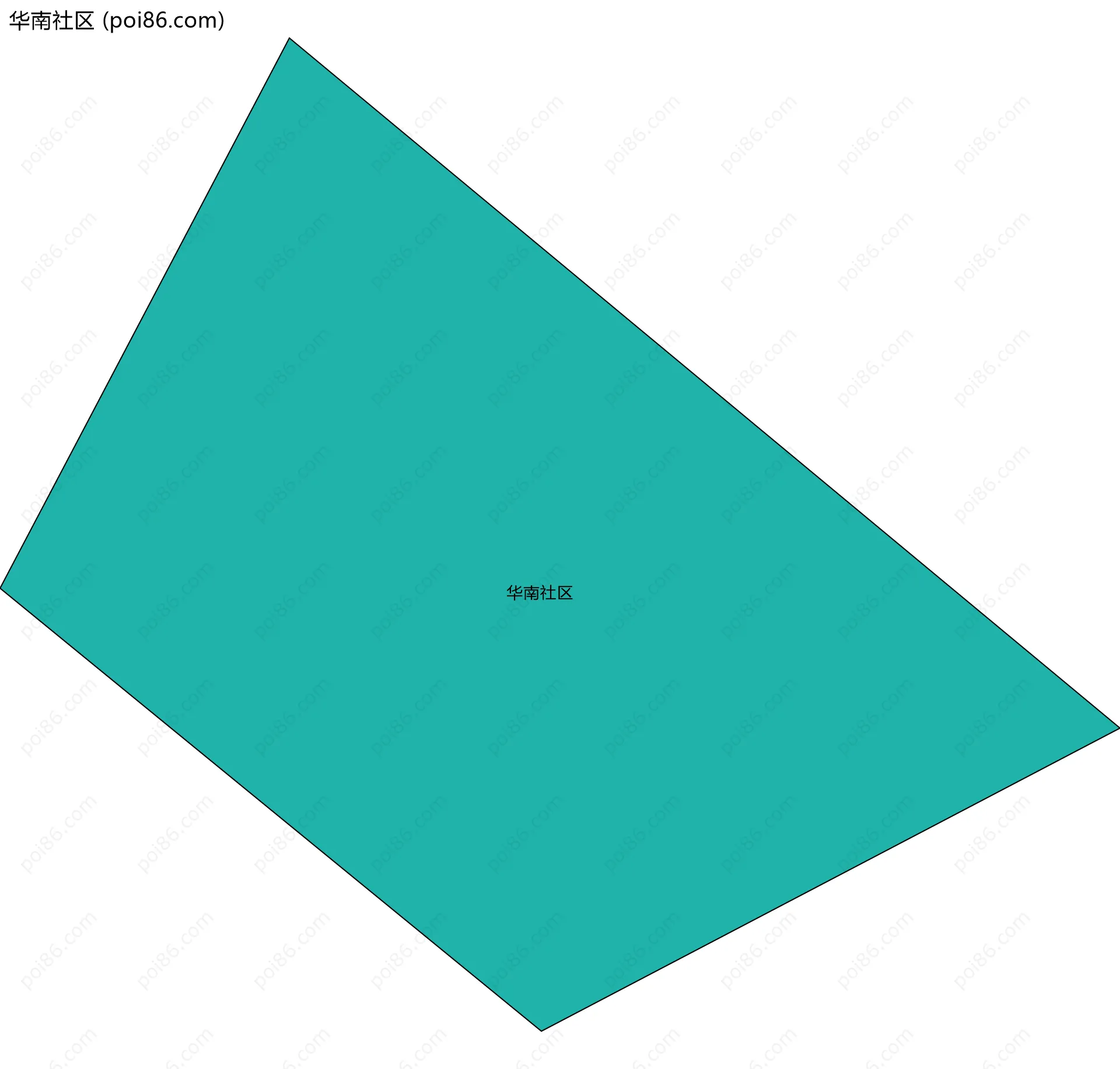 华南社区边界地图