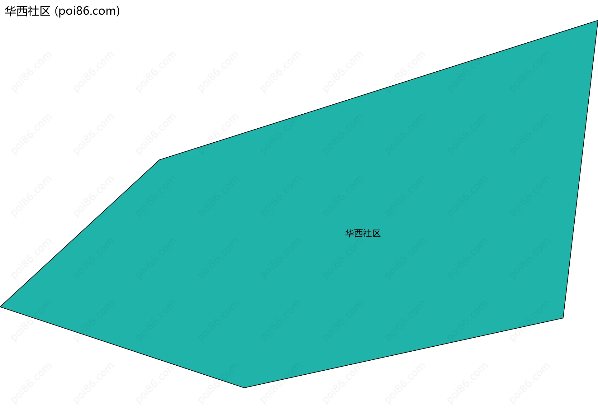 华西社区边界地图