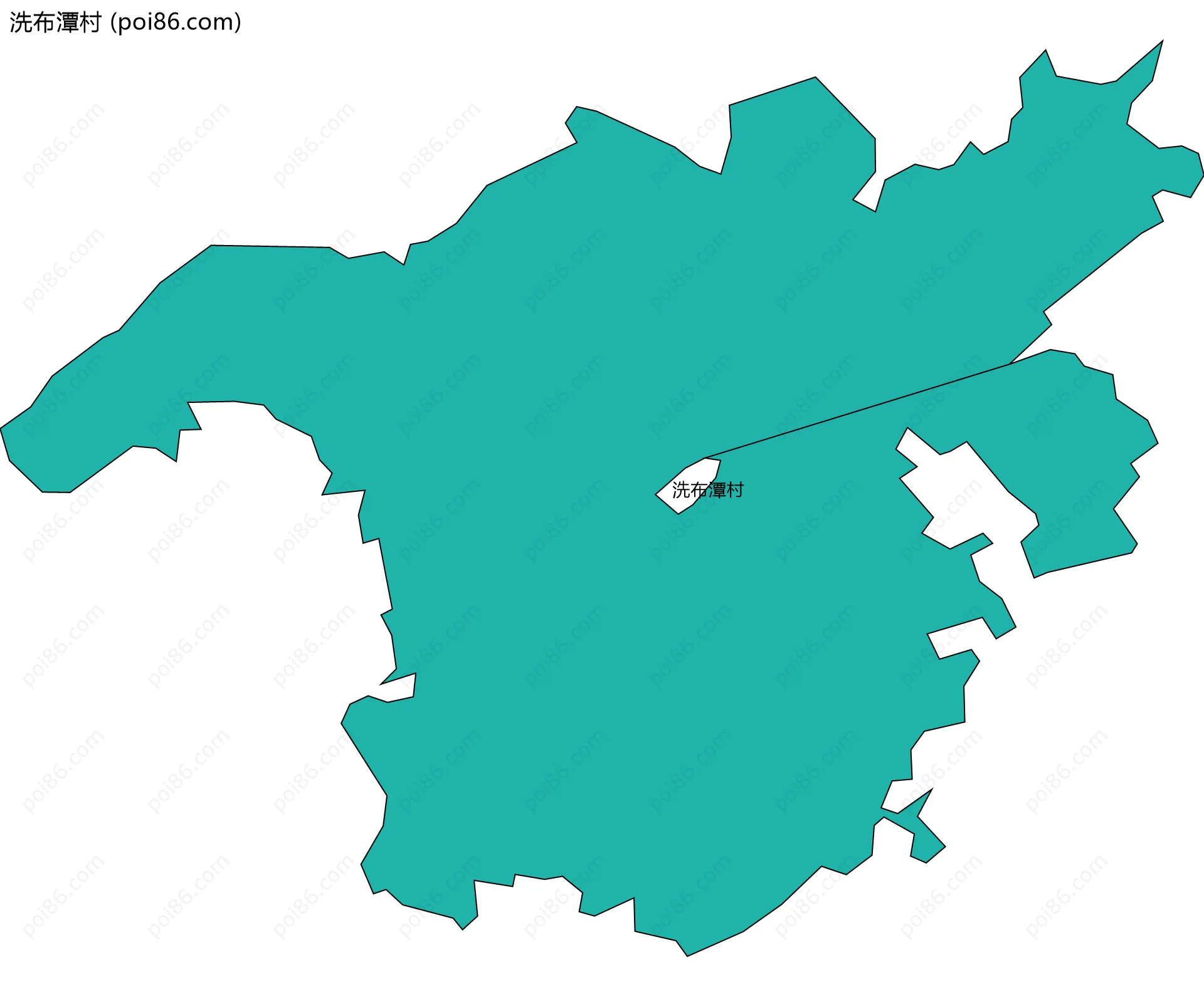 洗布潭村边界地图