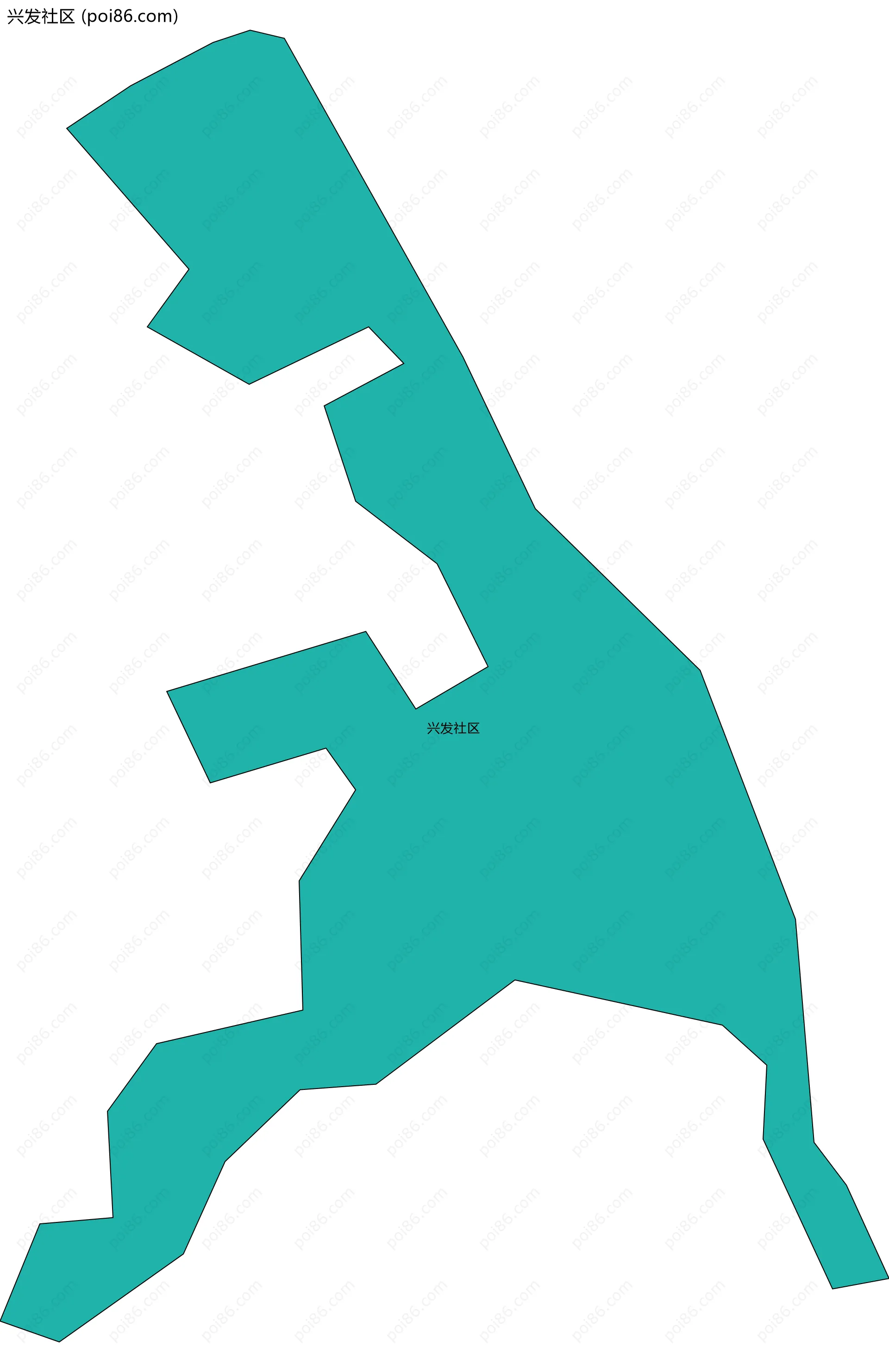 兴发社区边界地图