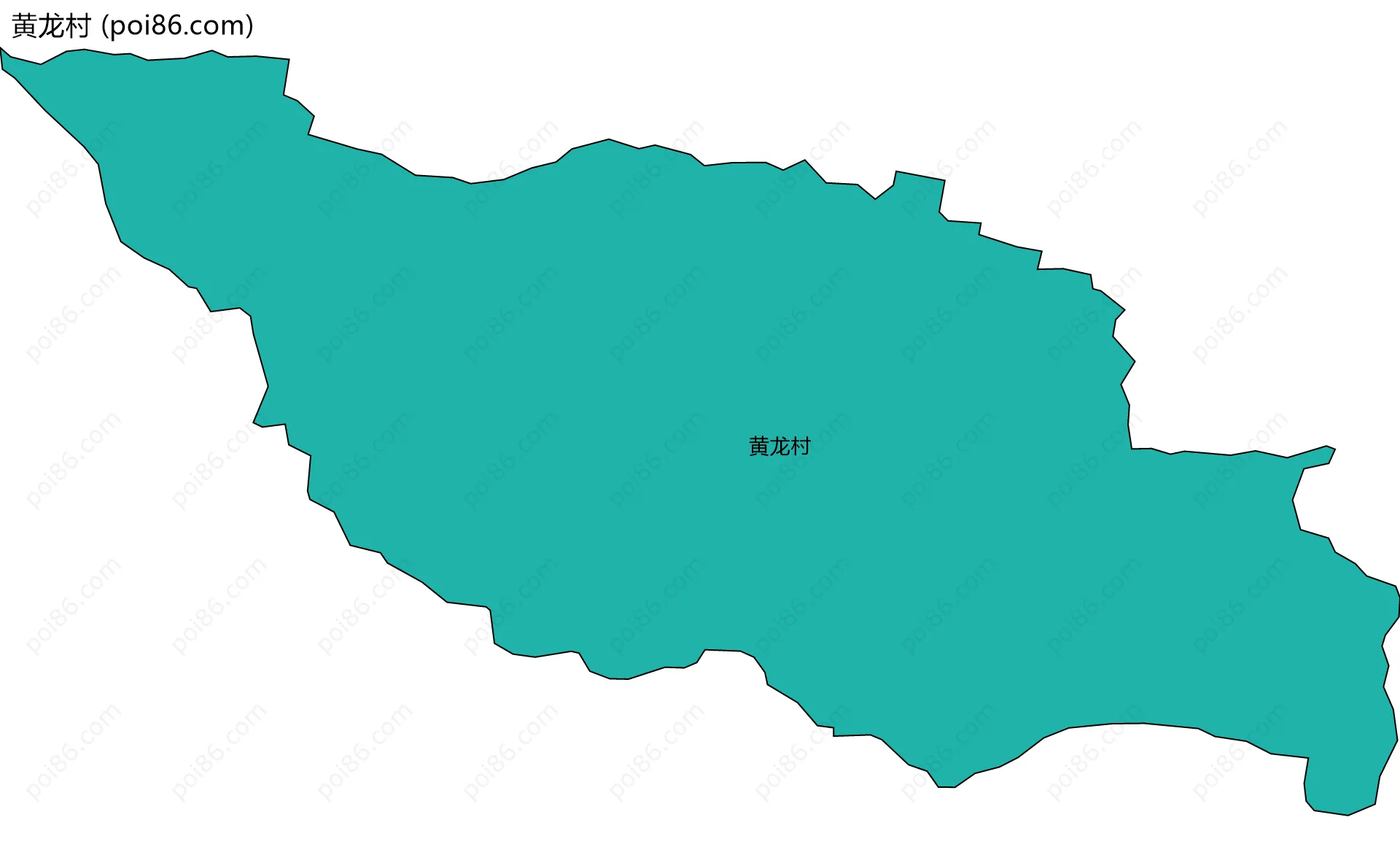 黄龙村边界地图