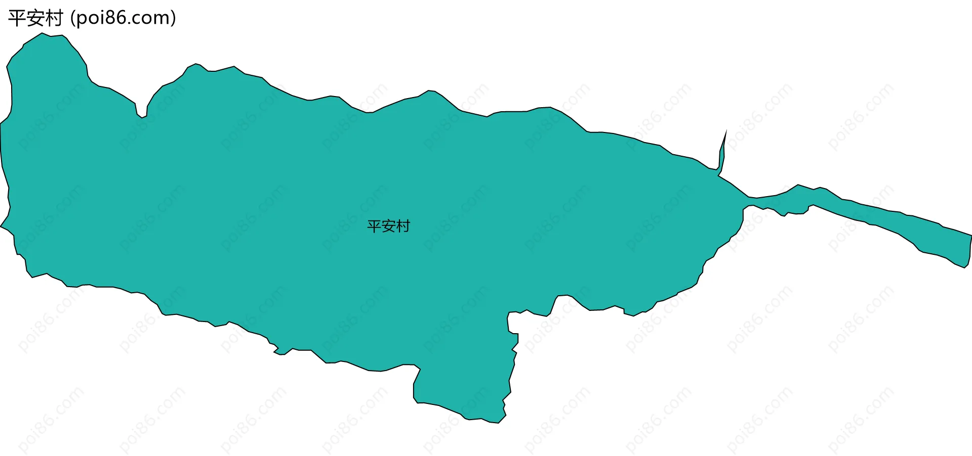 平安村边界地图