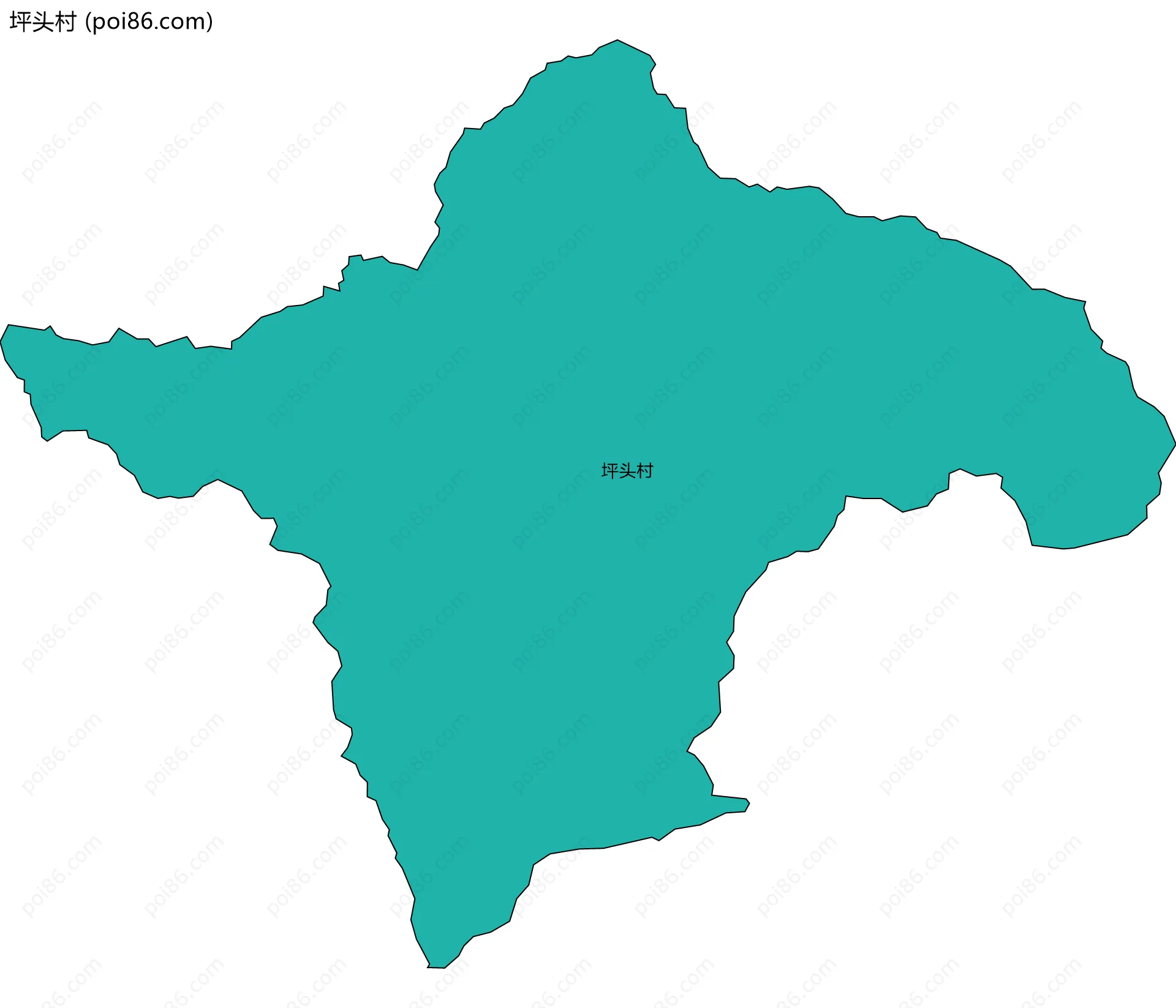 坪头村边界地图