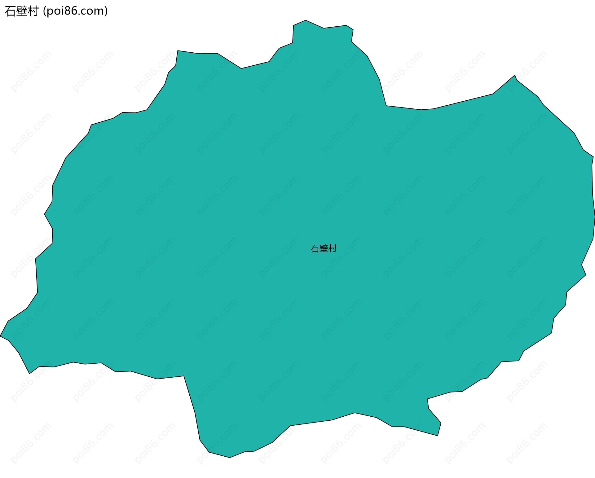 石壁村边界地图