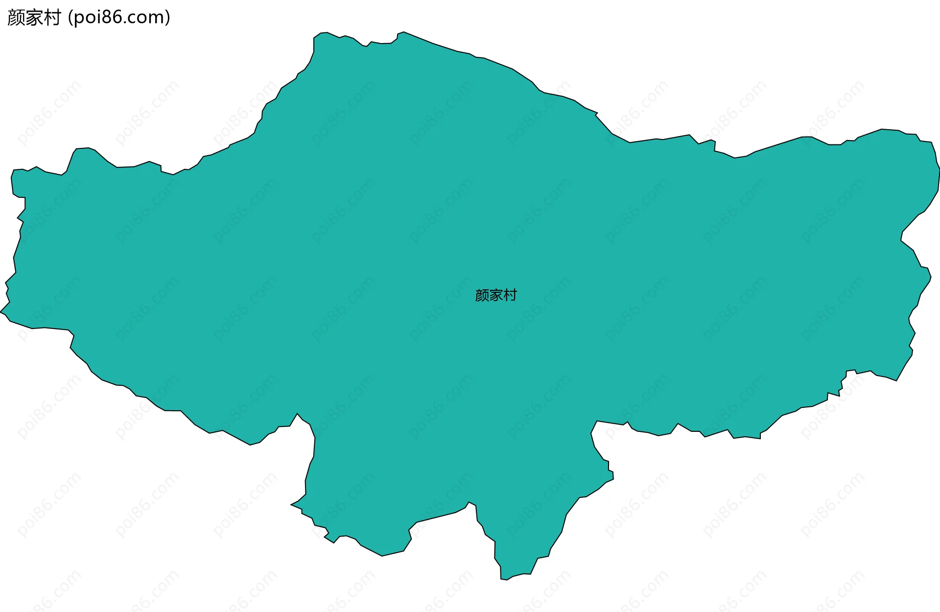 颜家村边界地图