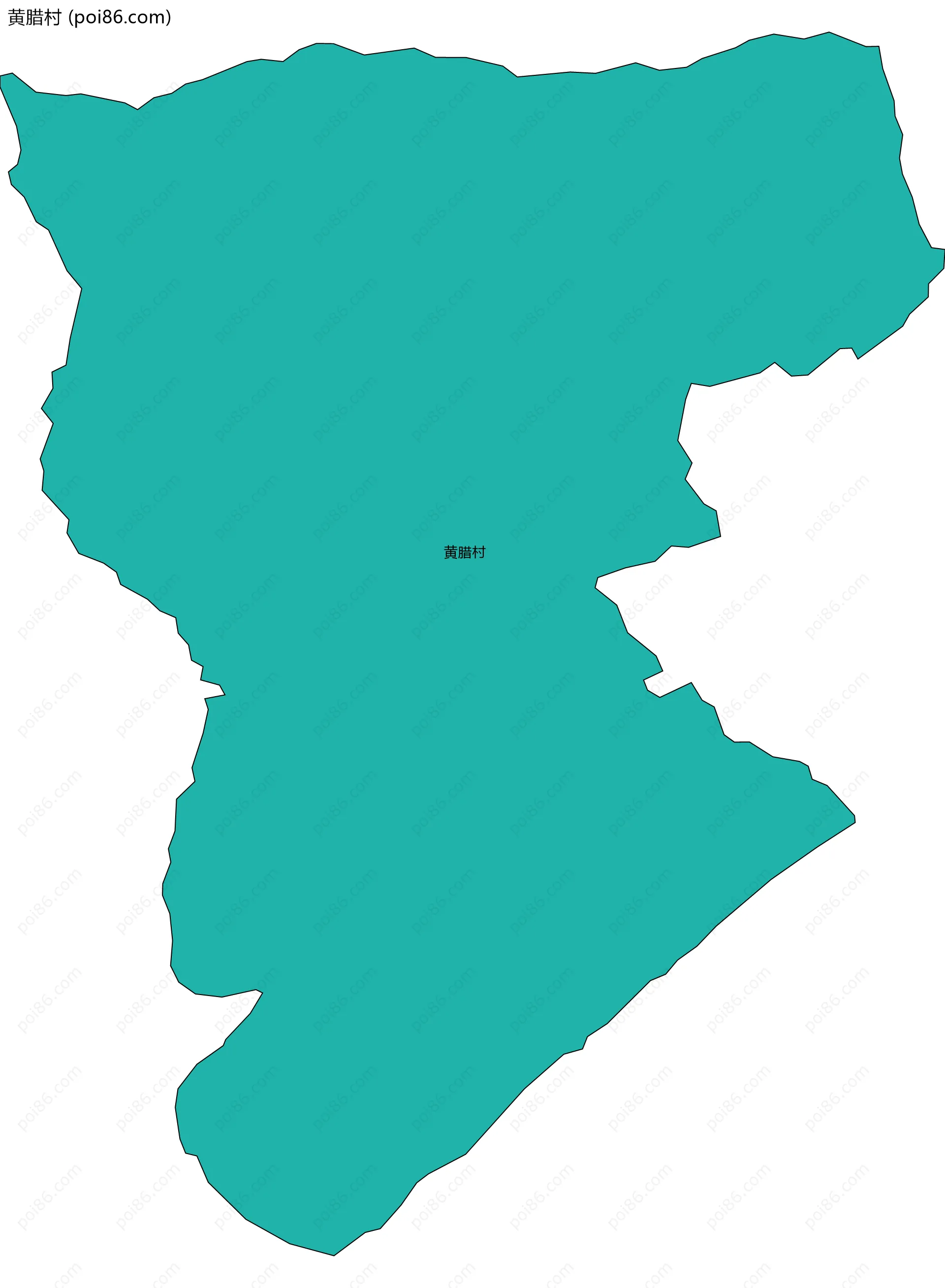 黄腊村边界地图