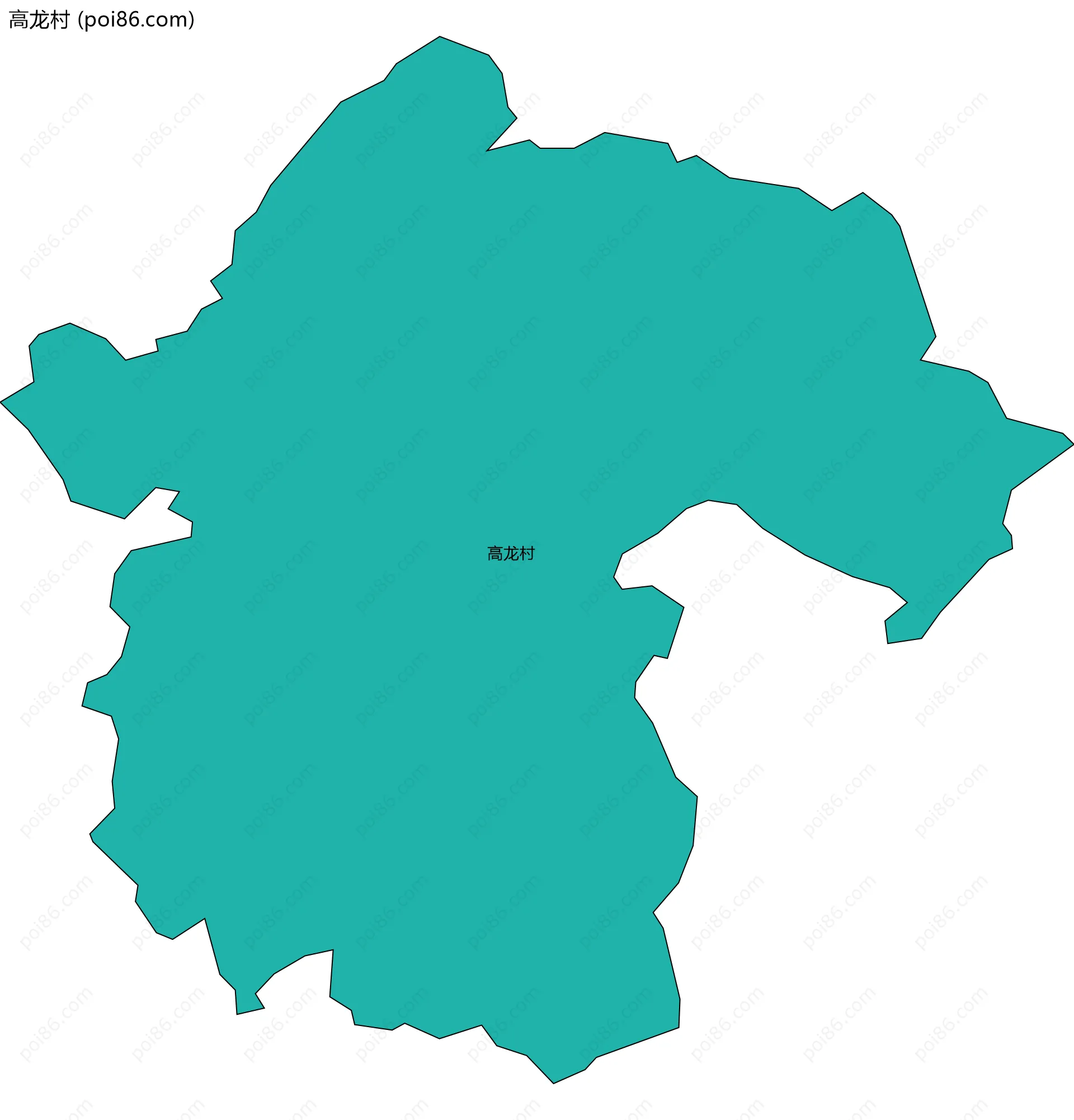 高龙村边界地图