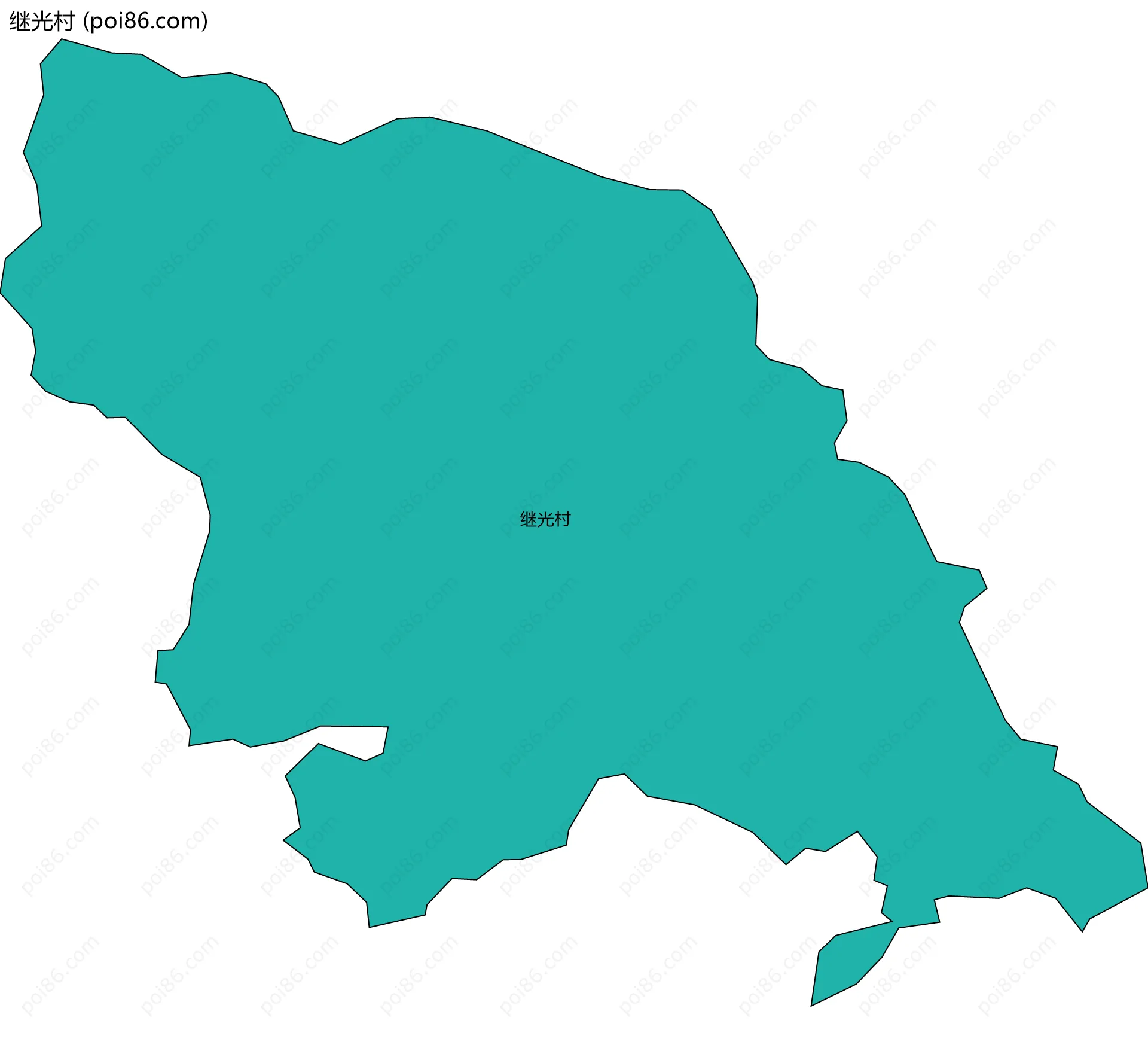 继光村边界地图