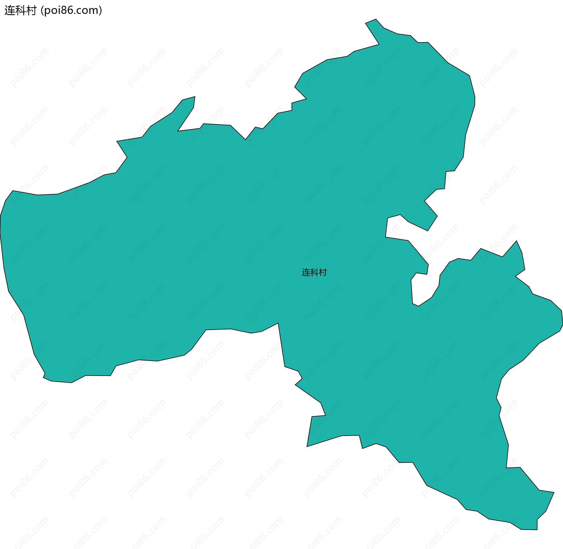 连科村边界地图