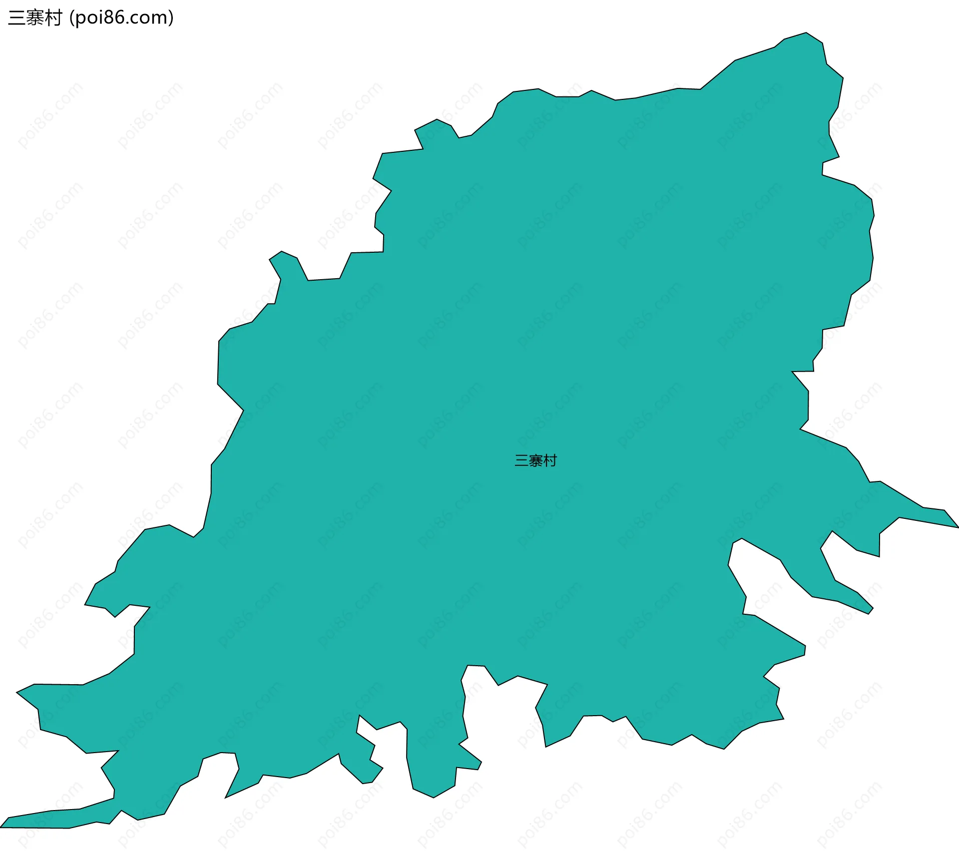 三寨村边界地图