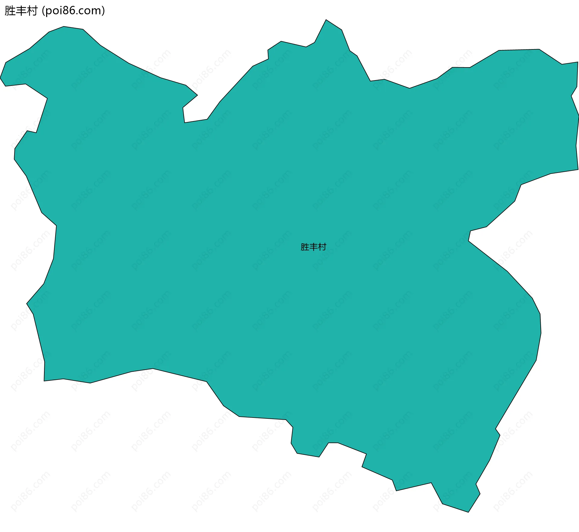 胜丰村边界地图