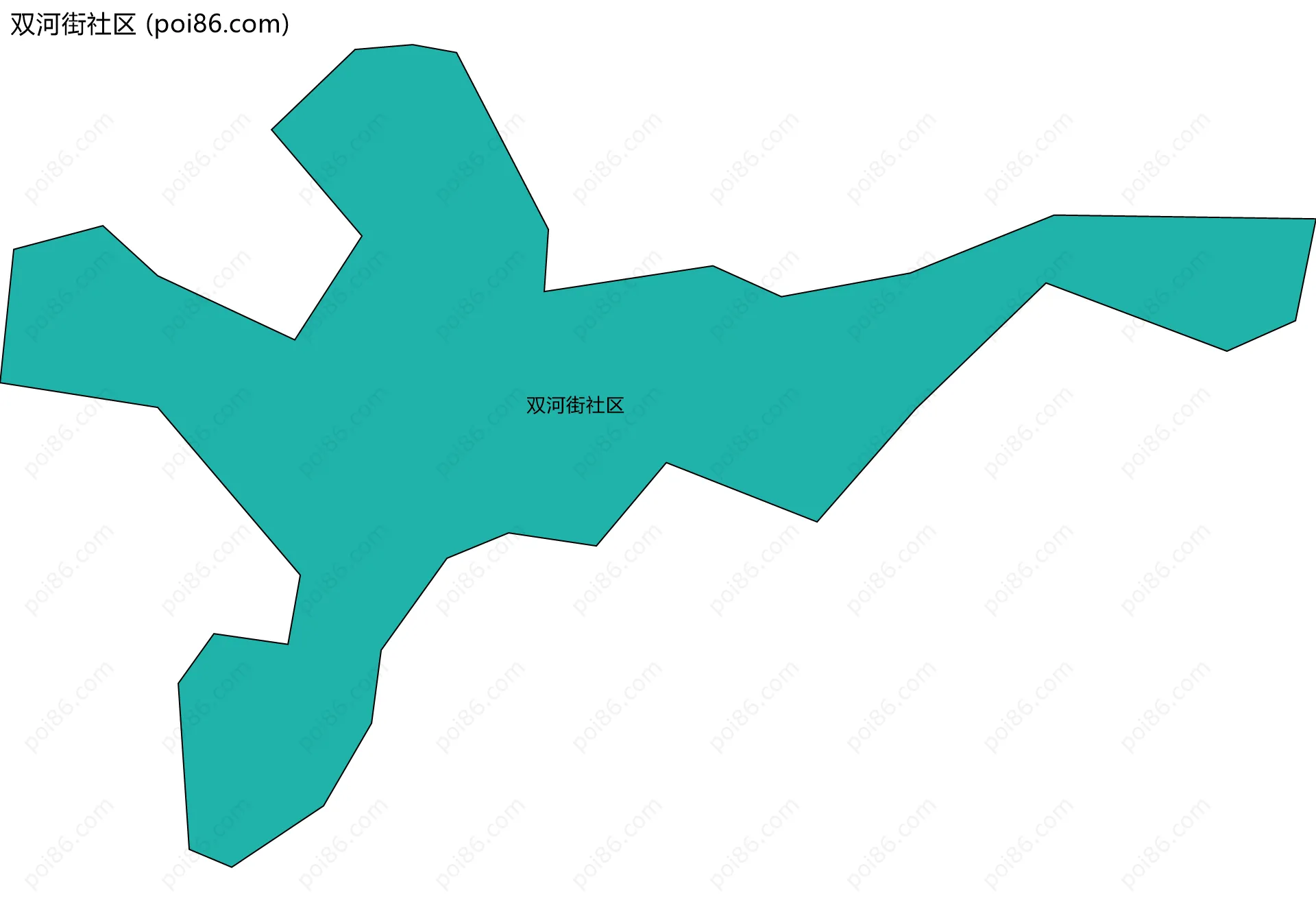 双河街社区边界地图