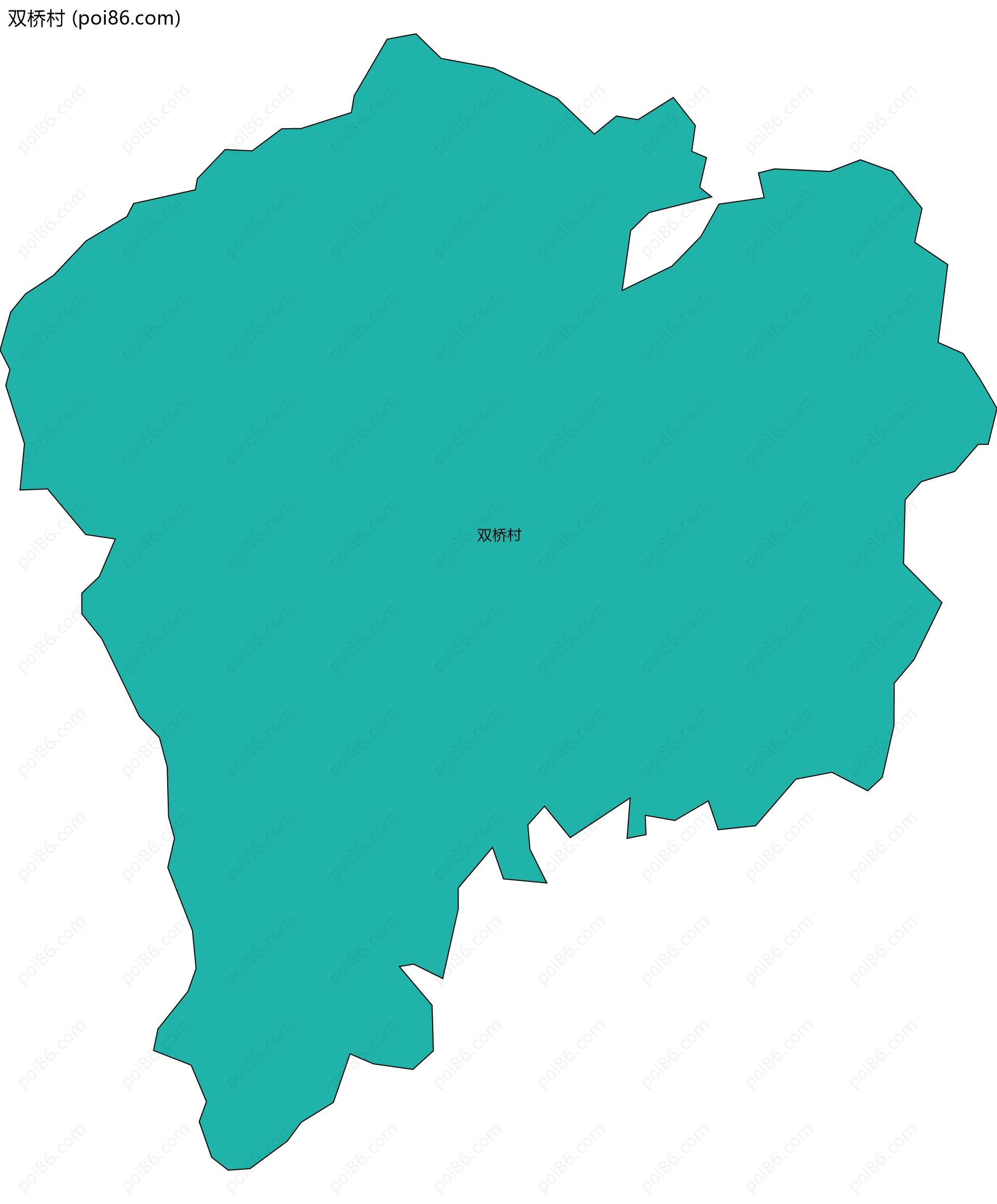 双桥村边界地图