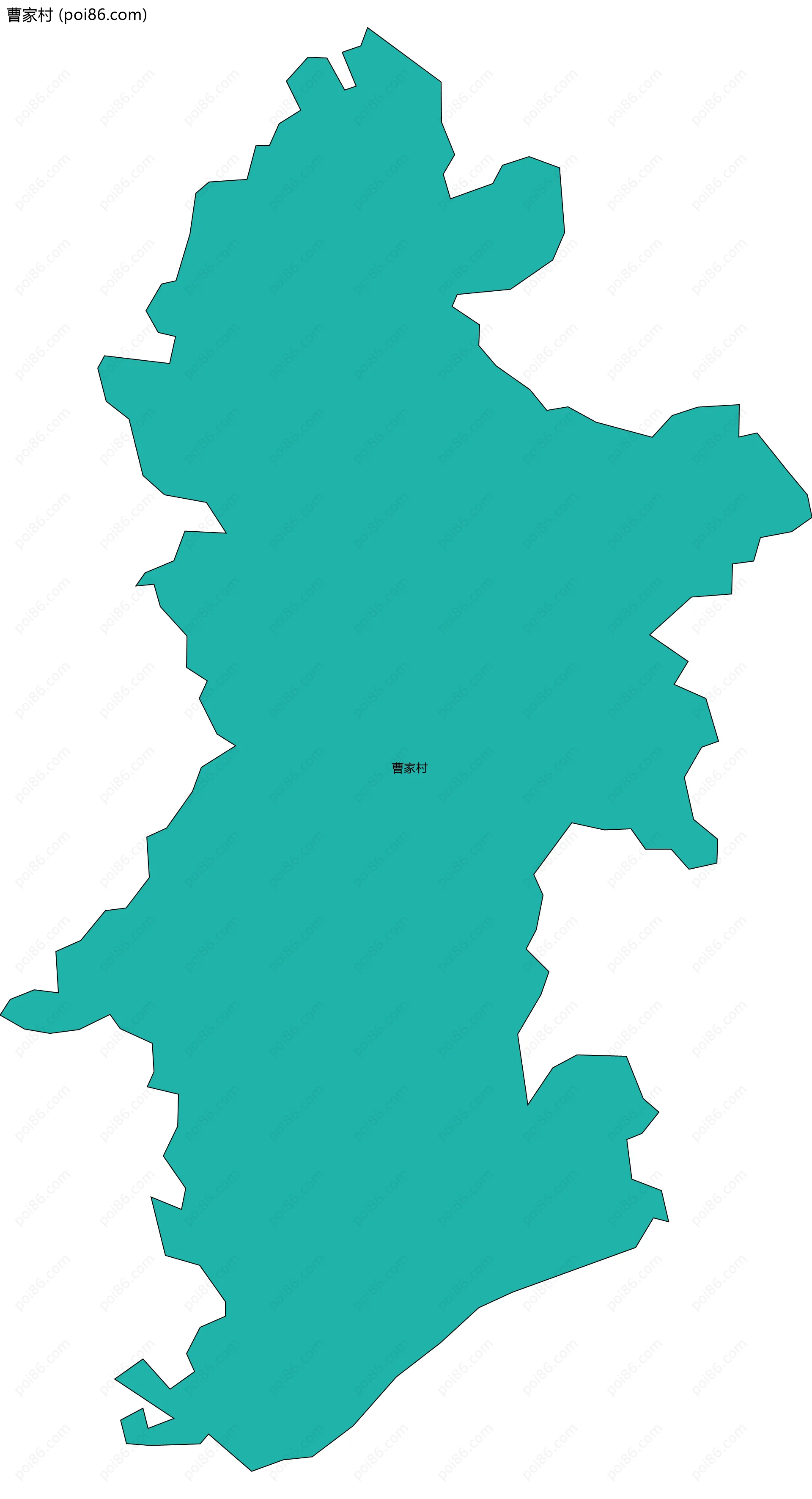 曹家村边界地图
