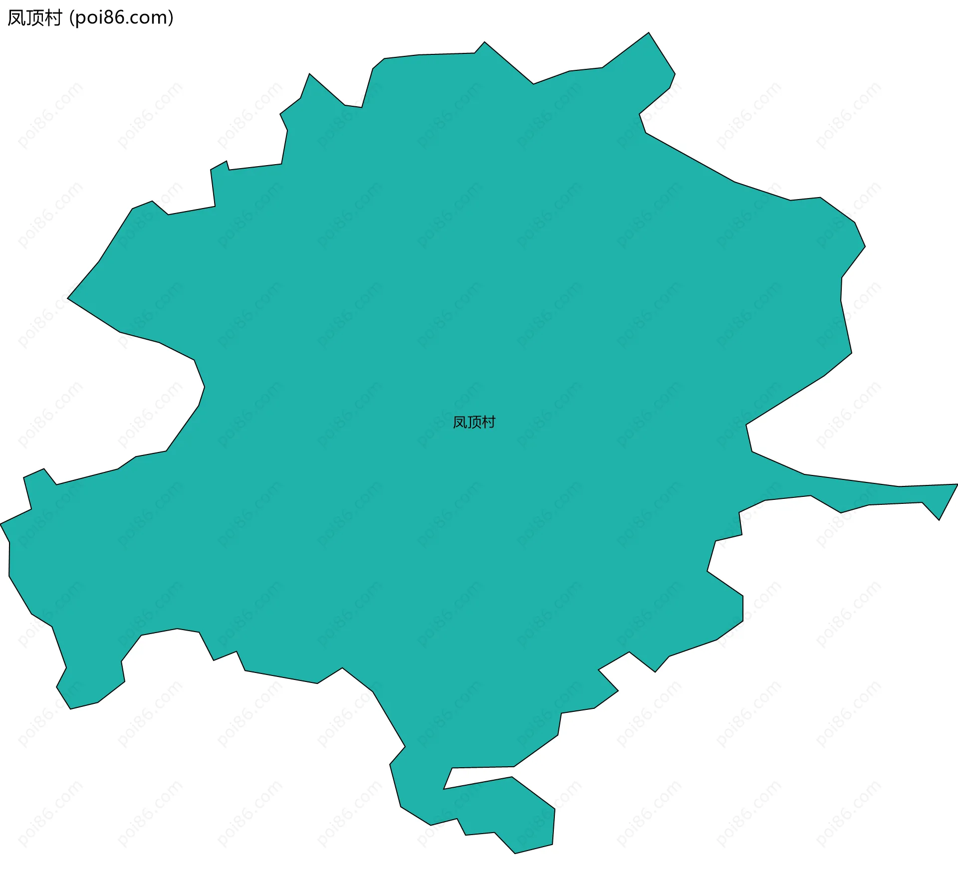凤顶村边界地图