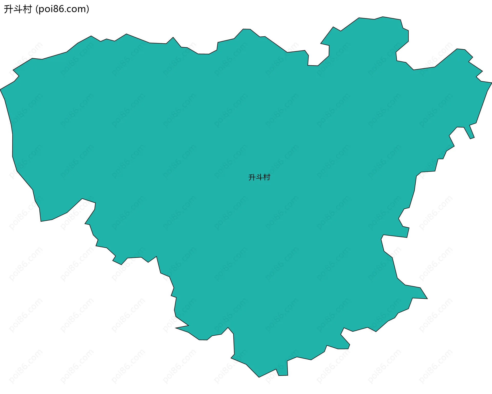 升斗村边界地图