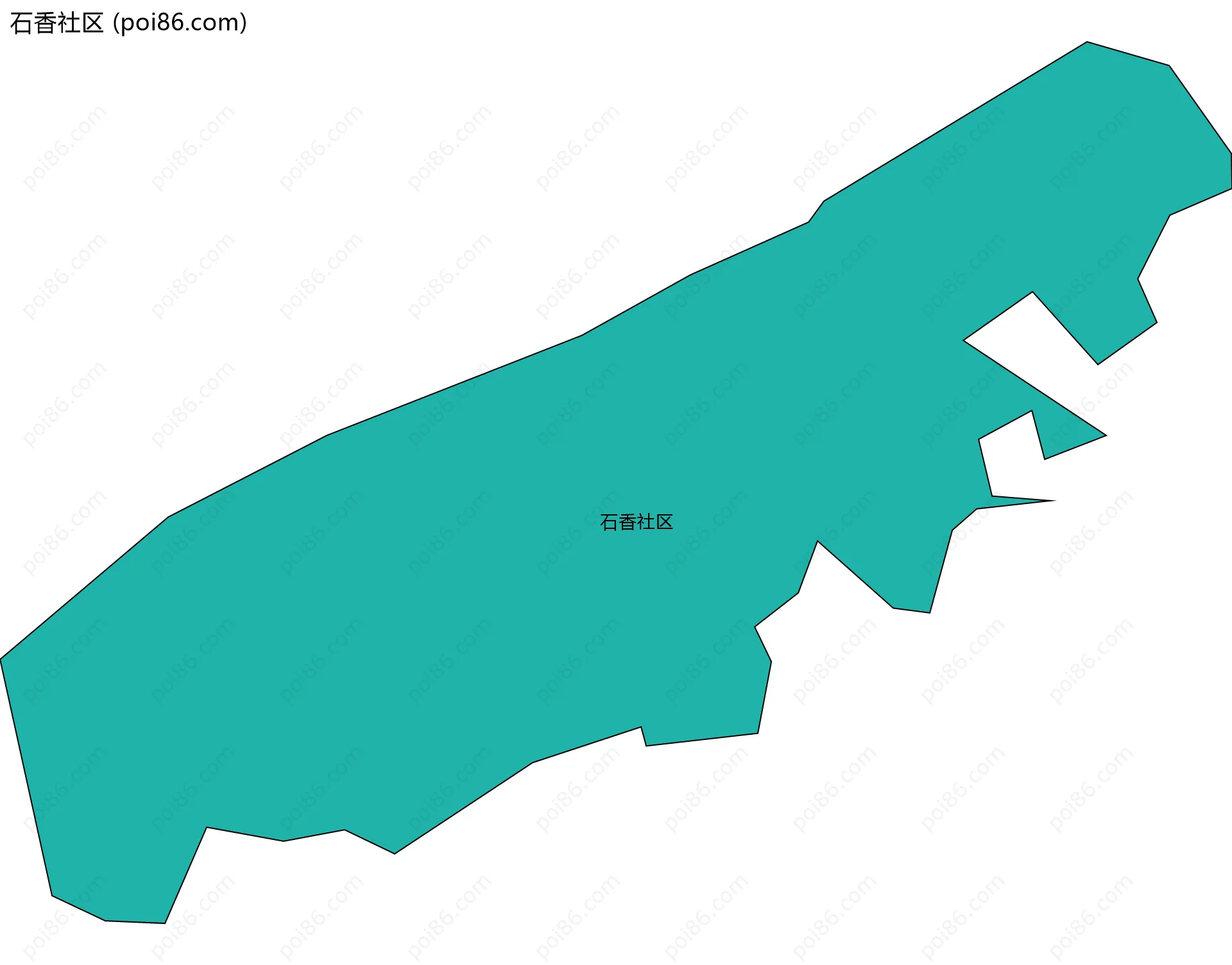 石香社区边界地图
