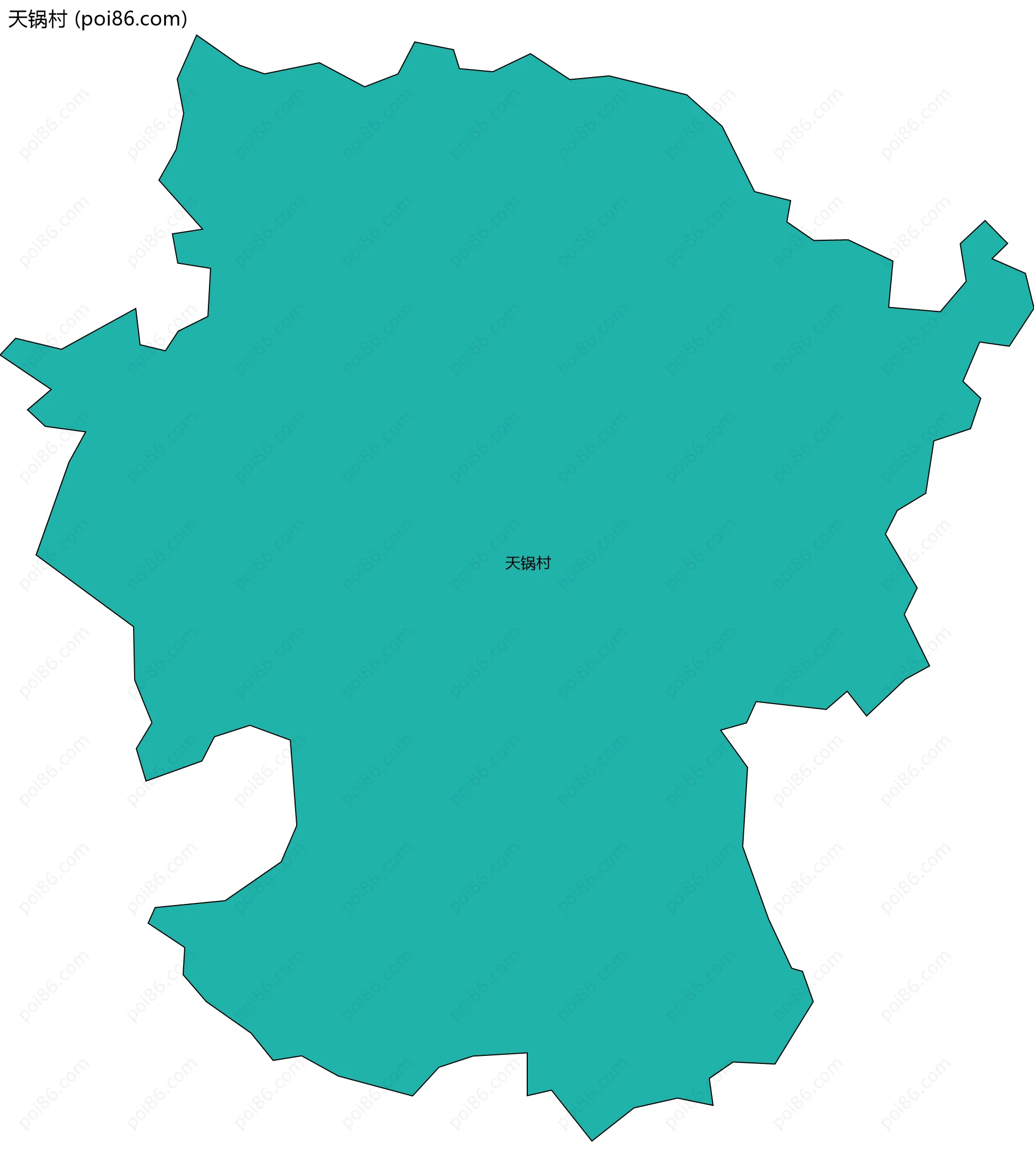 天锅村边界地图