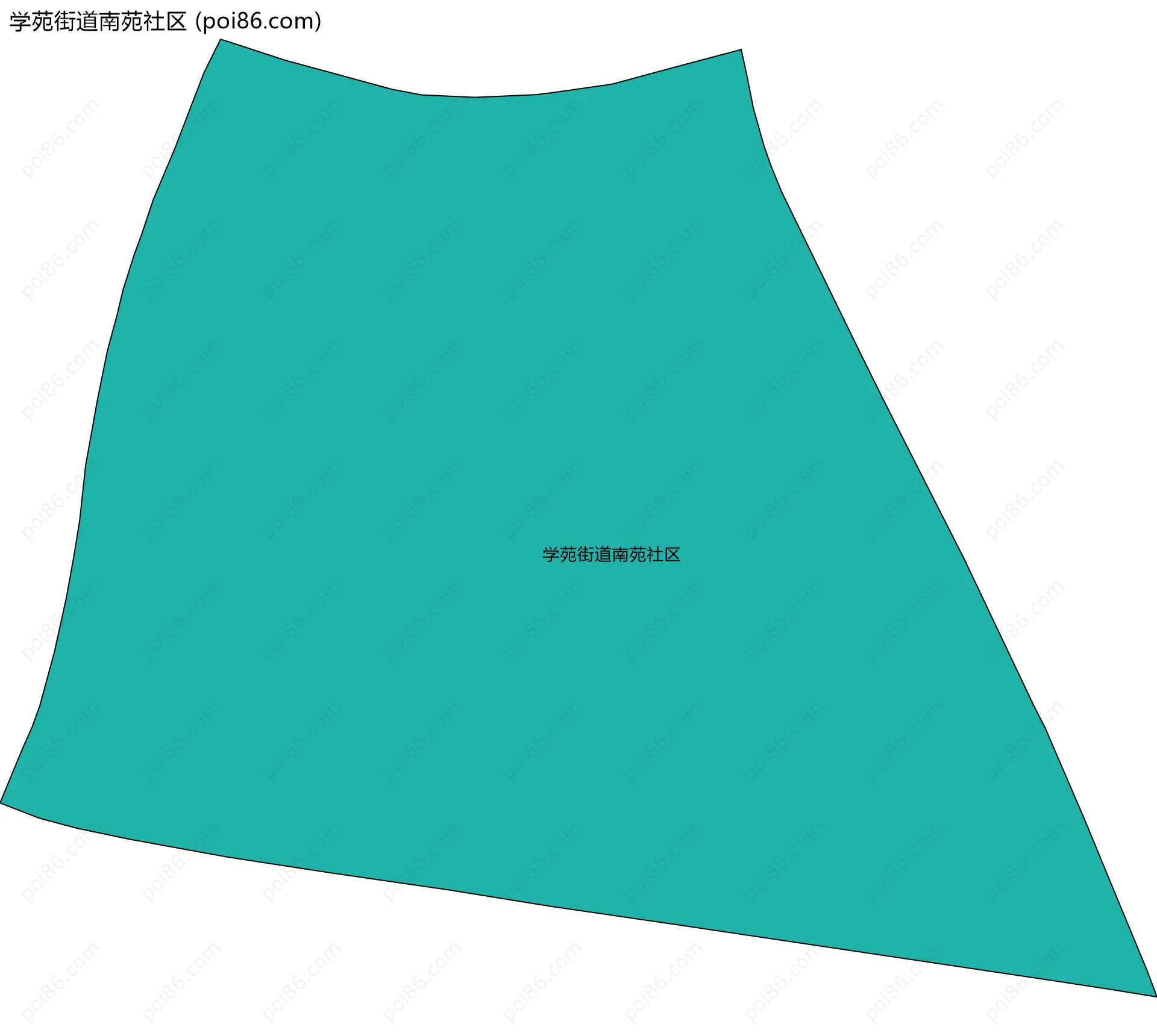 学苑街道南苑社区边界地图