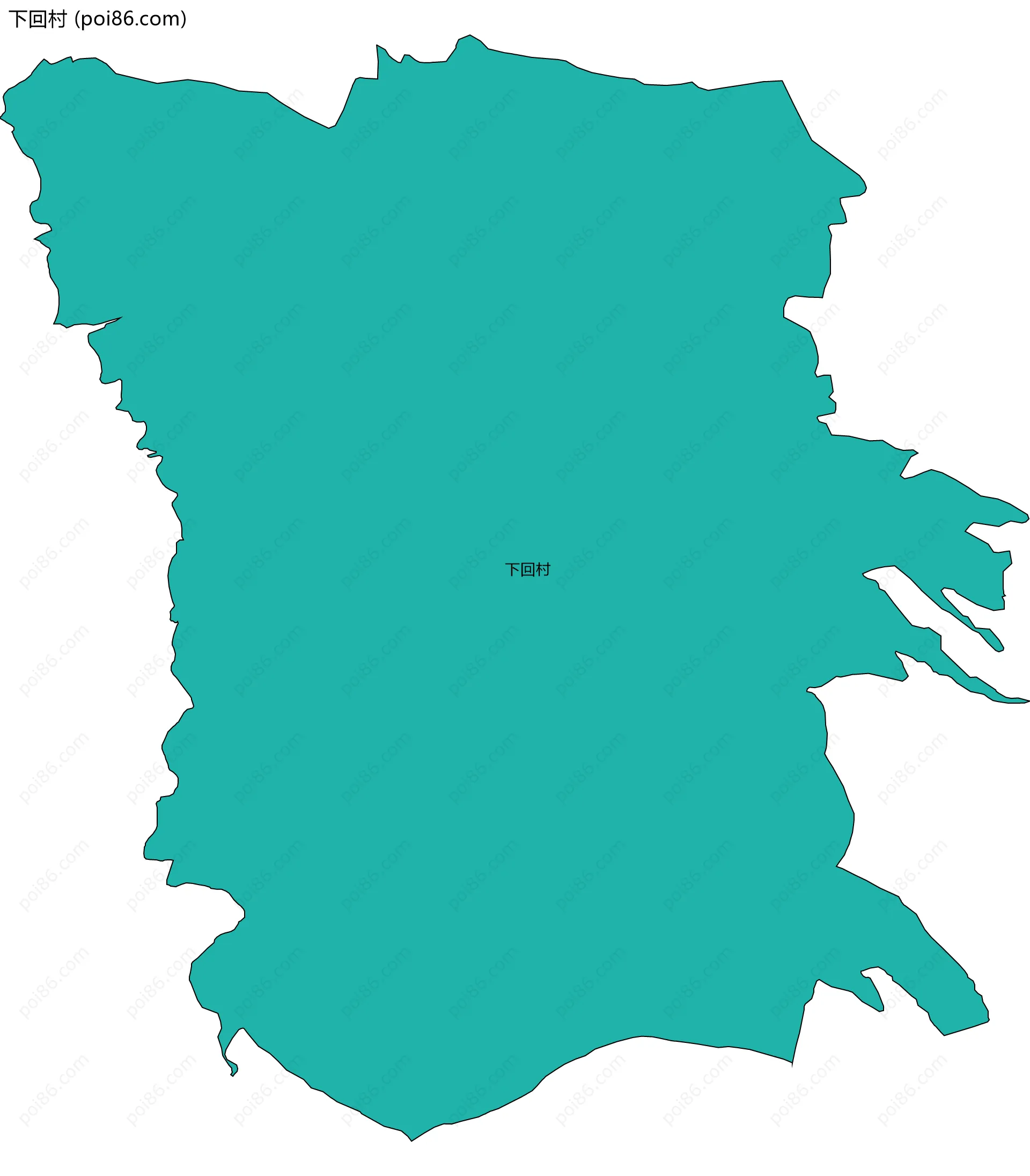 下回村边界地图