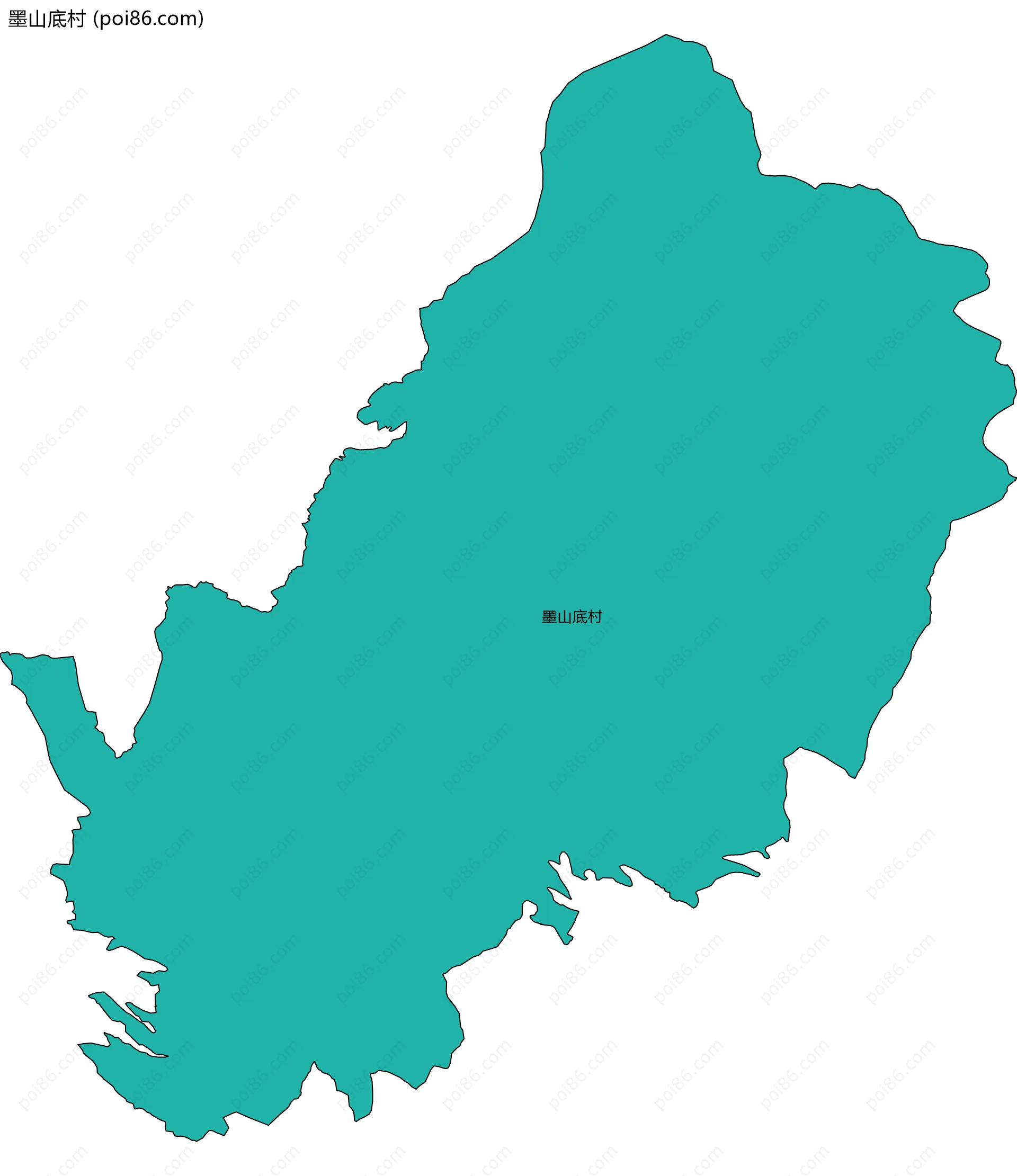 墨山底村边界地图