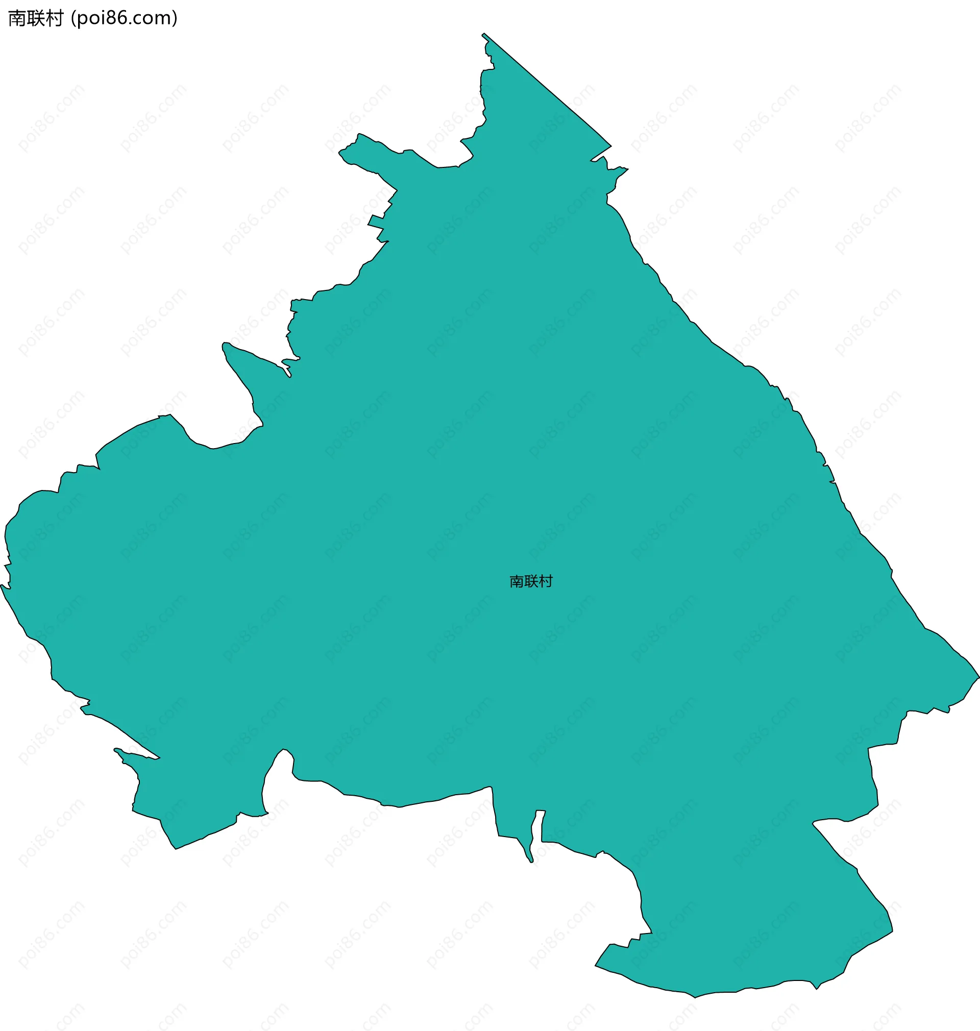 南联村边界地图