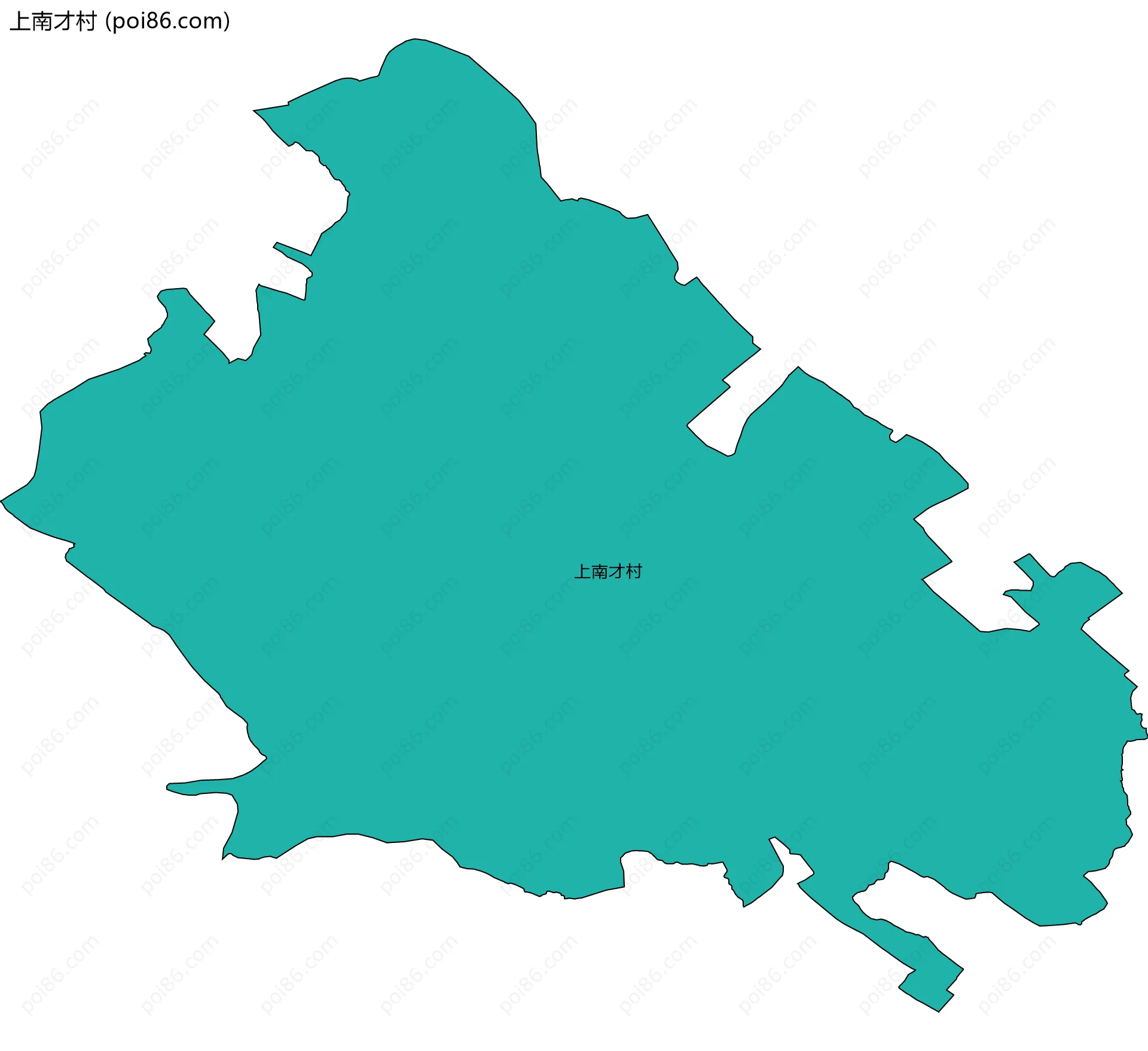 上南才村边界地图