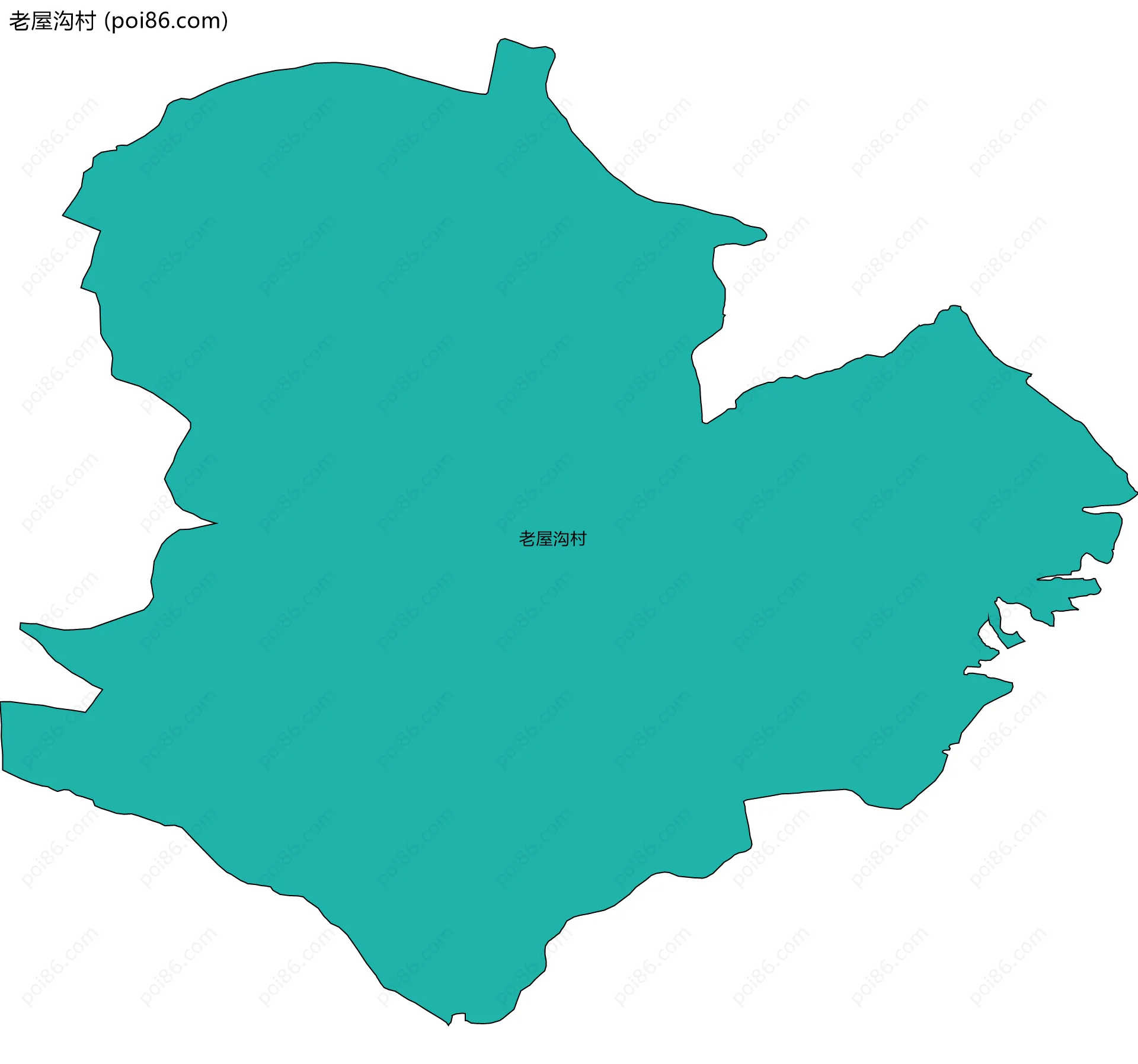 老屋沟村边界地图