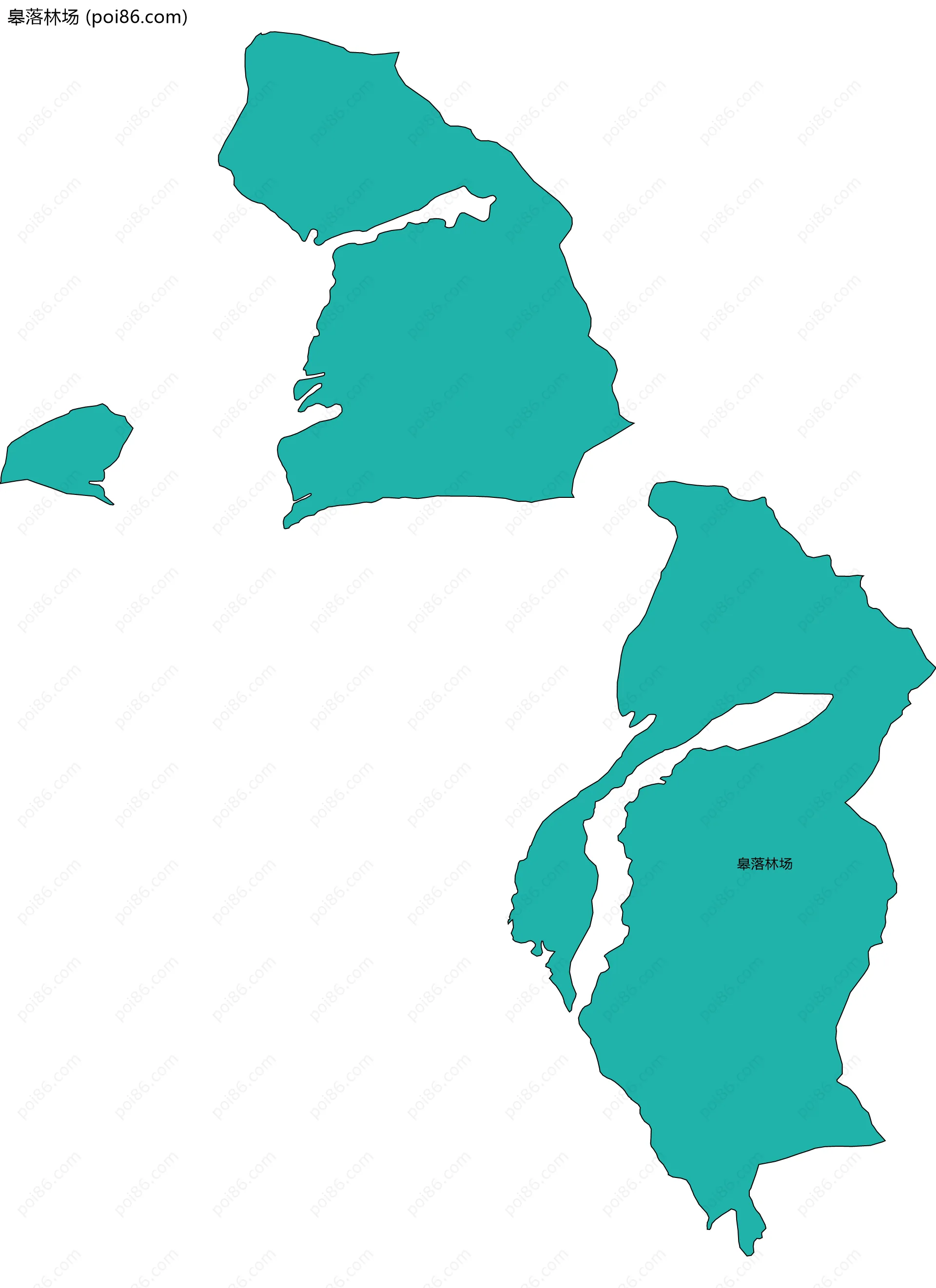 皋落林场边界地图