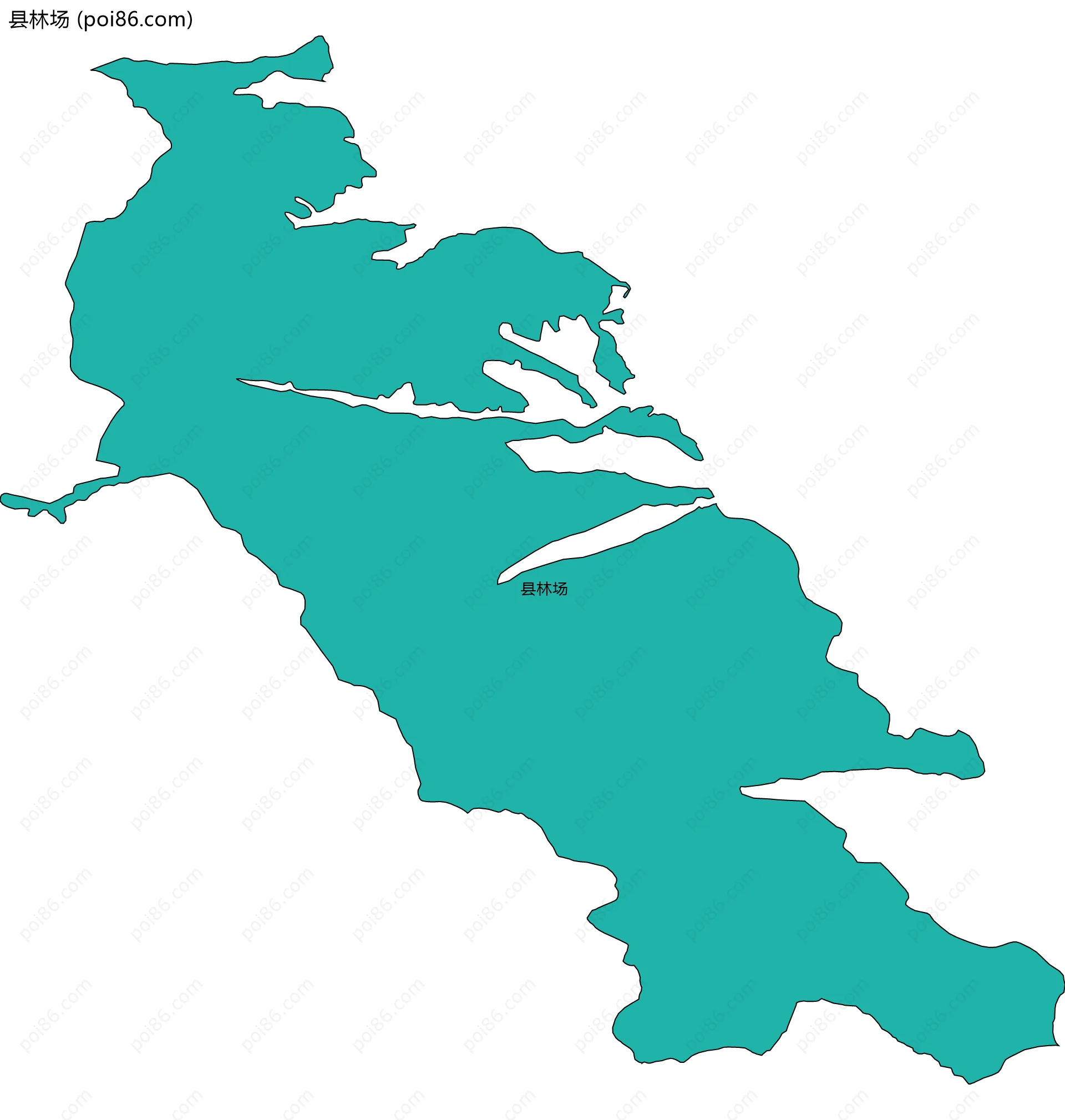 县林场边界地图