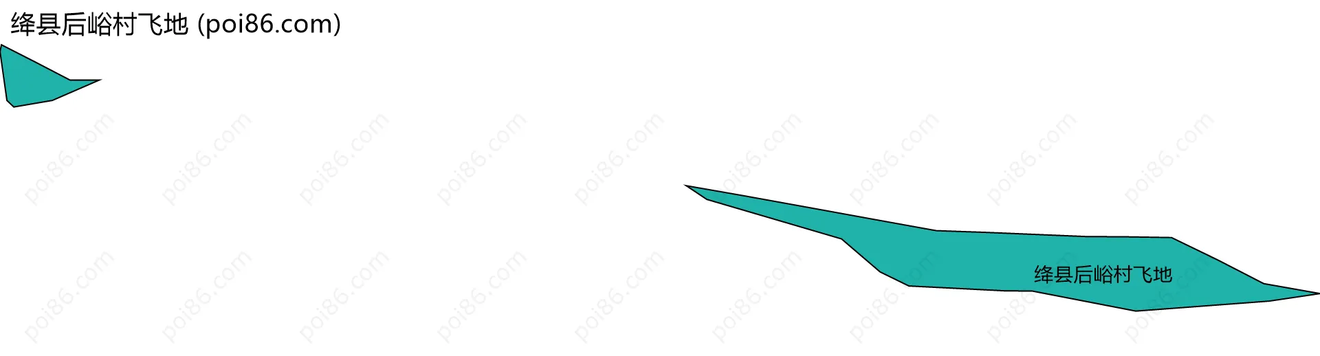 绛县后峪村飞地边界地图