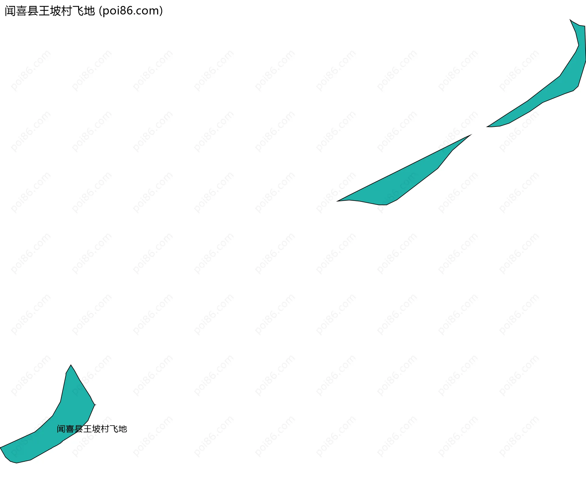 闻喜县王坡村飞地边界地图