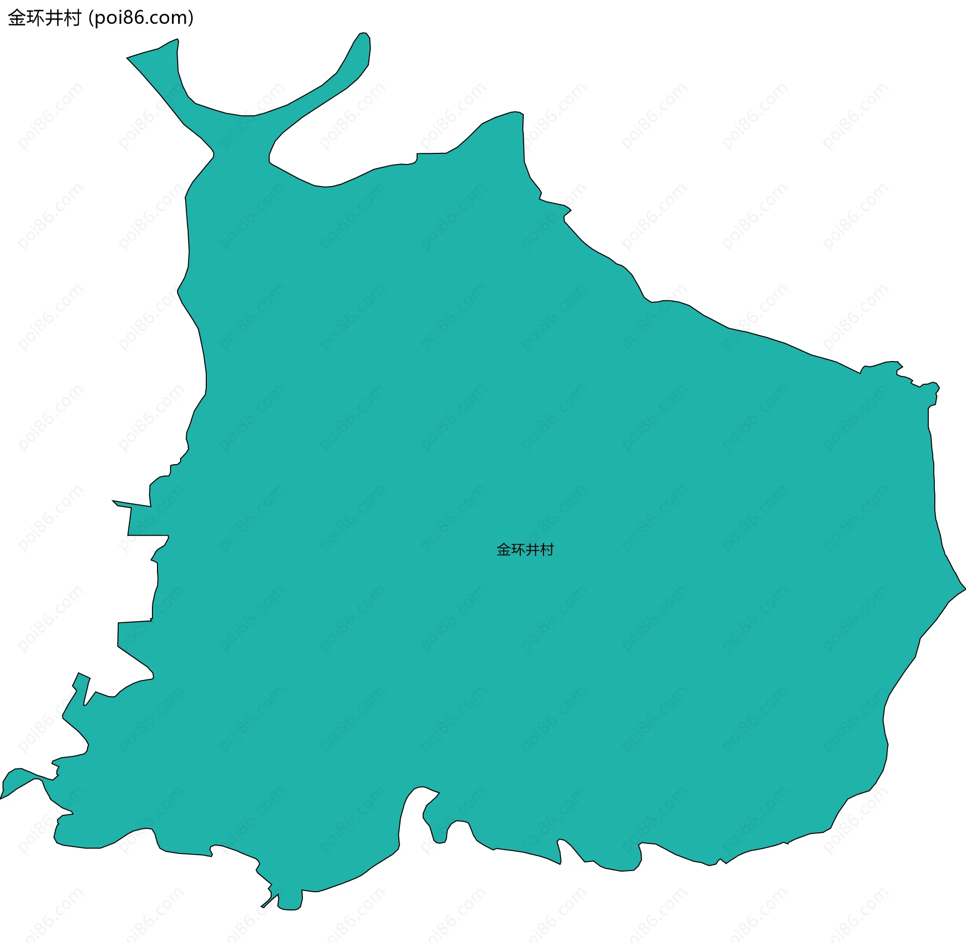 金环井村边界地图