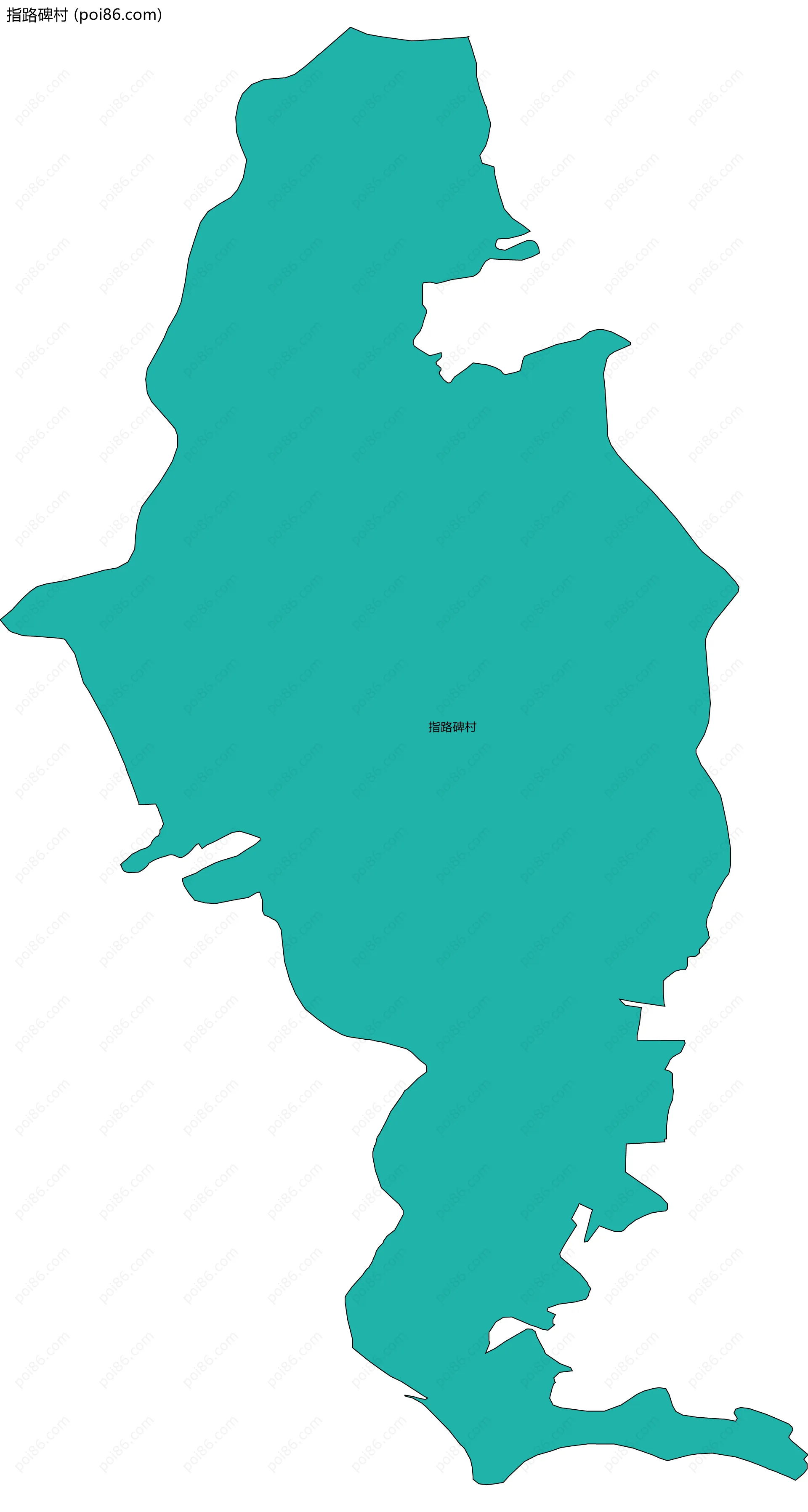 指路碑村边界地图