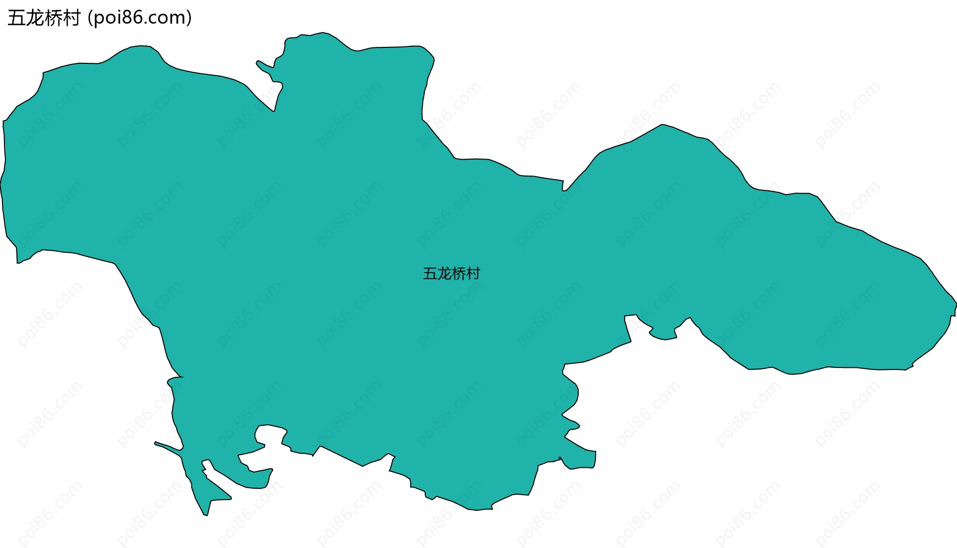 五龙桥村边界地图