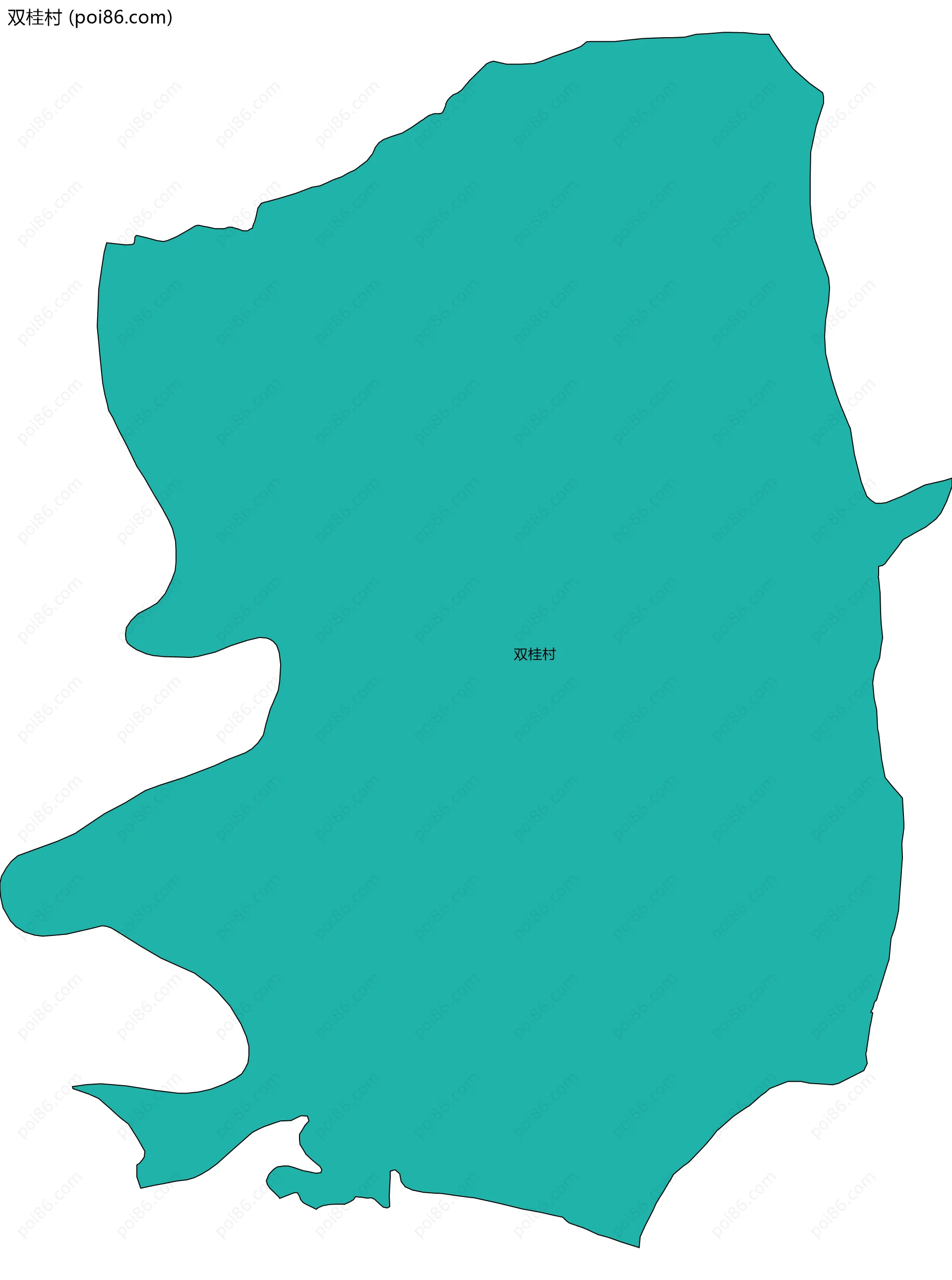 双桂村边界地图