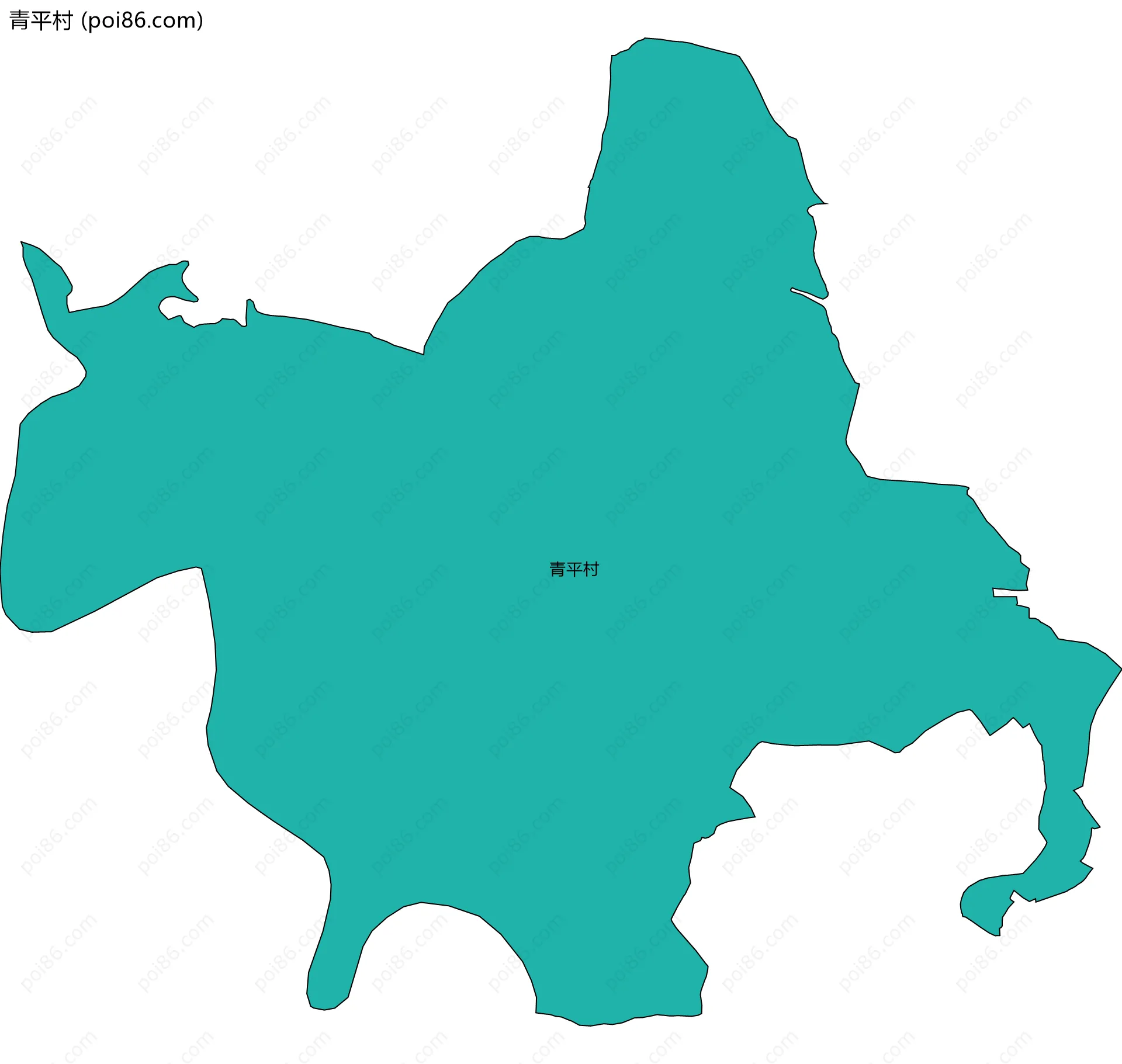 青平村边界地图