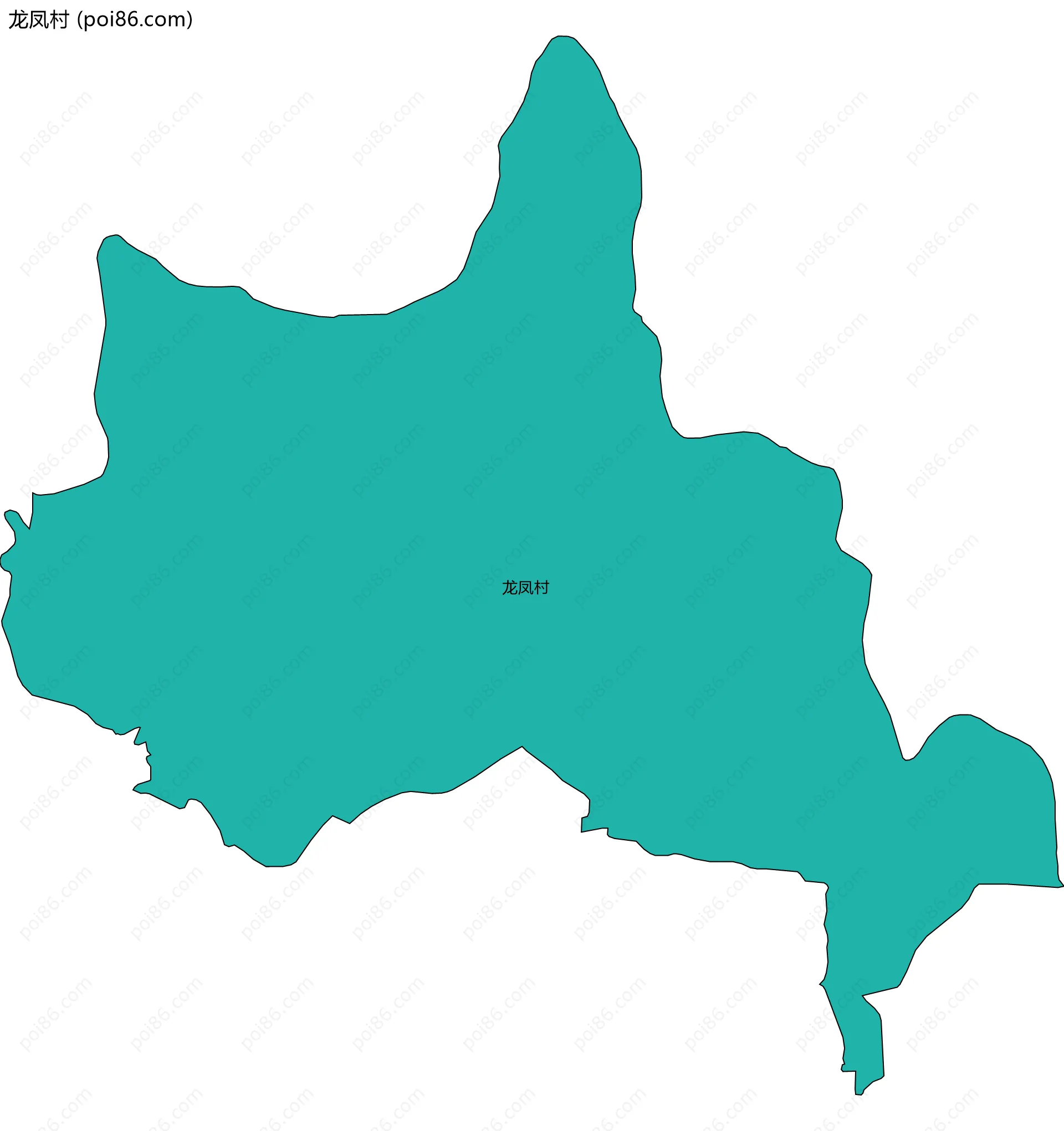 龙凤村边界地图