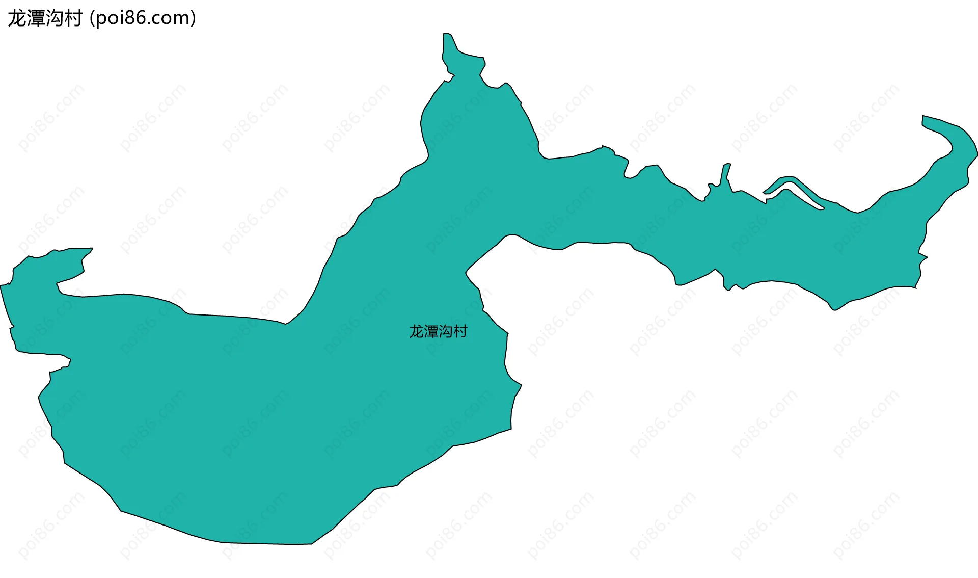 龙潭沟村边界地图