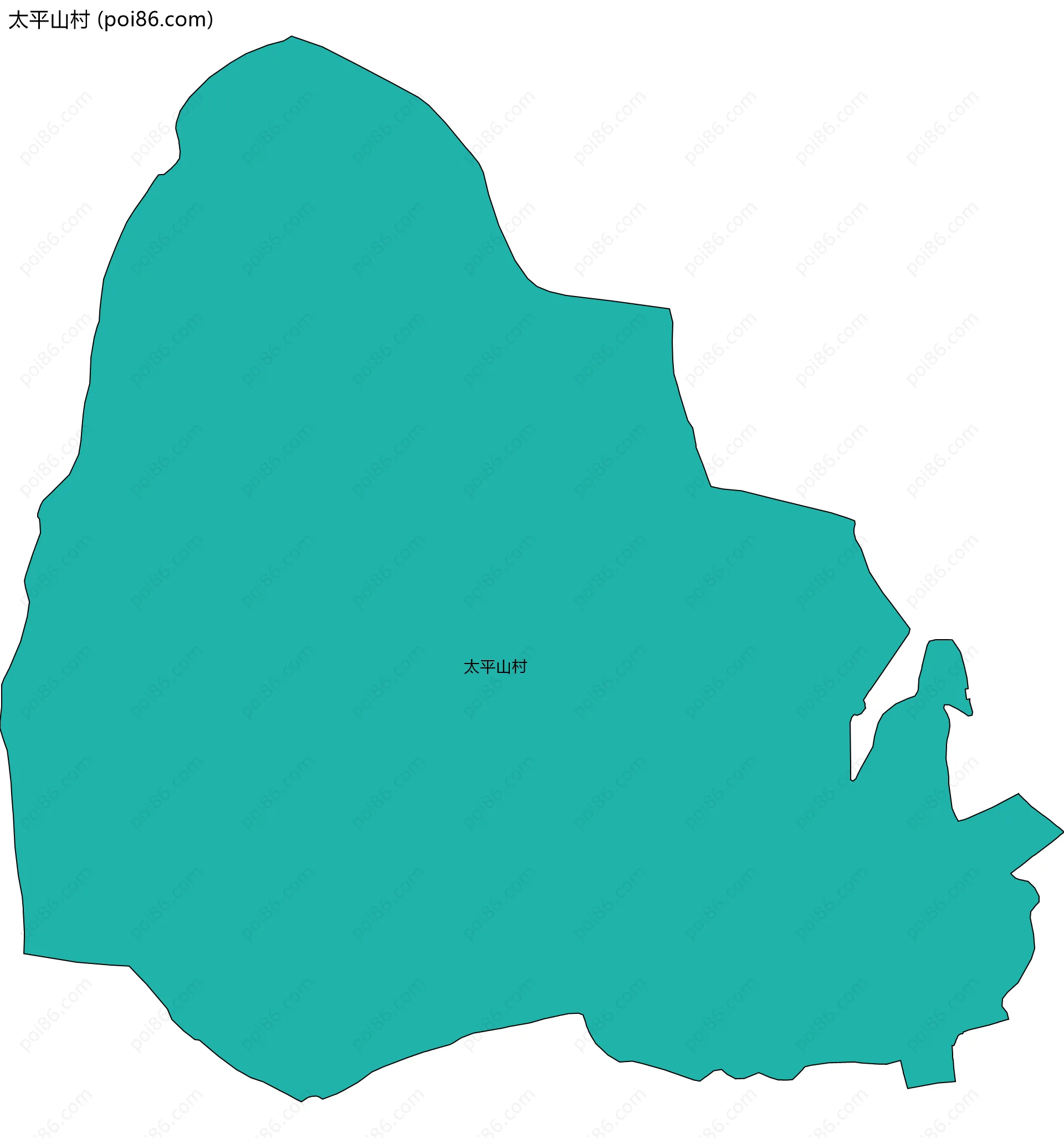 太平山村边界地图