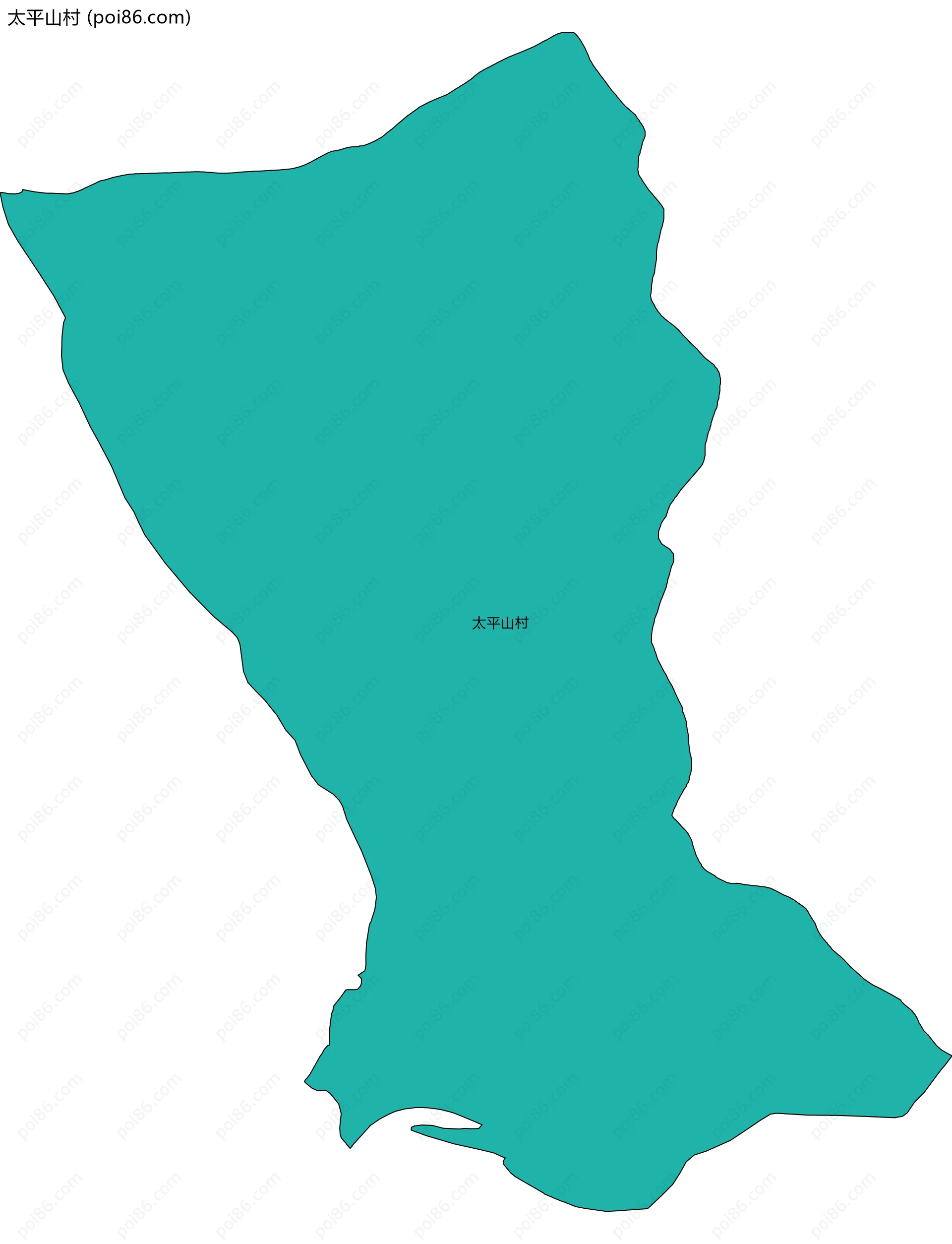 太平山村边界地图