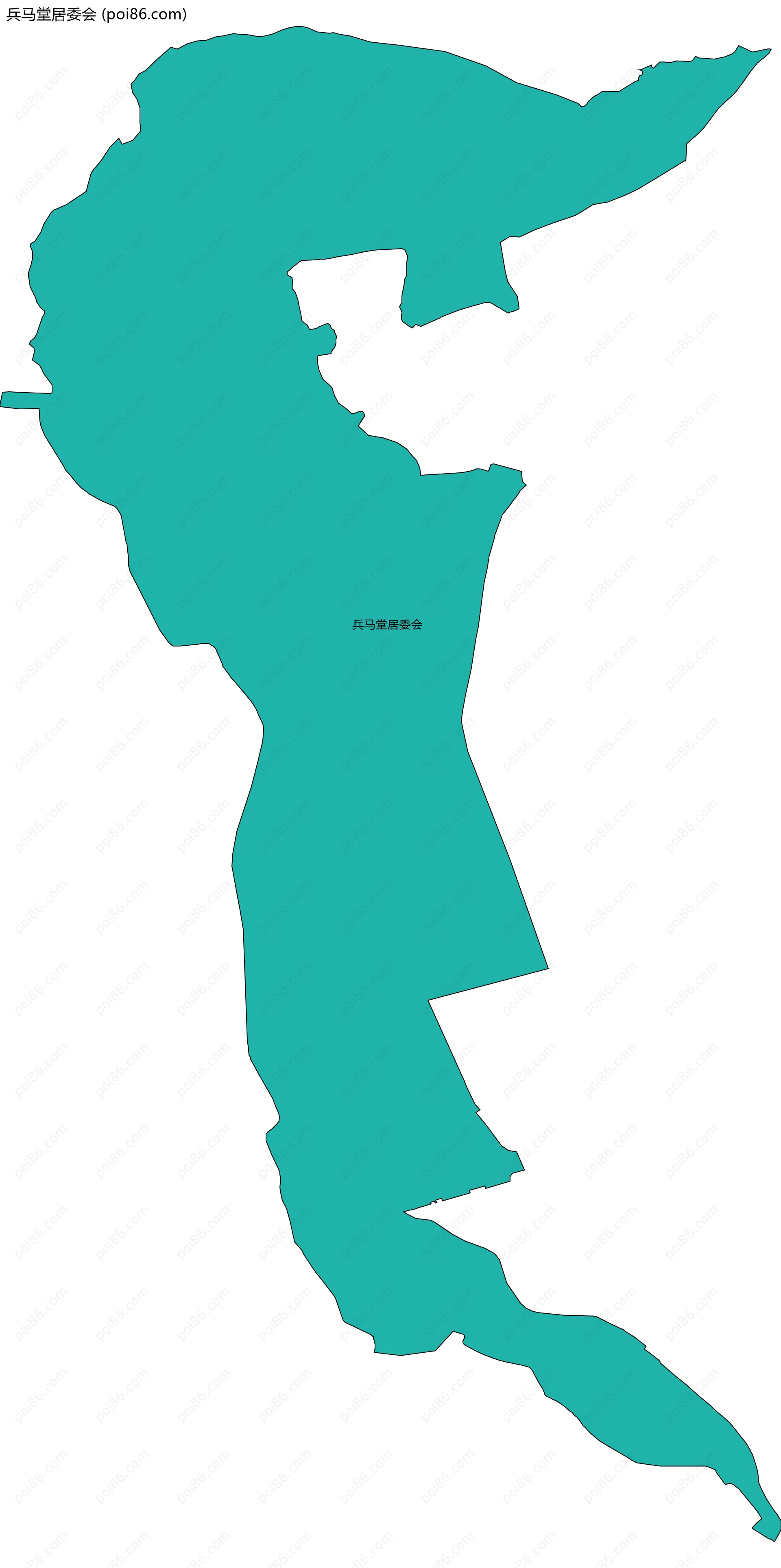 兵马堂居委会边界地图