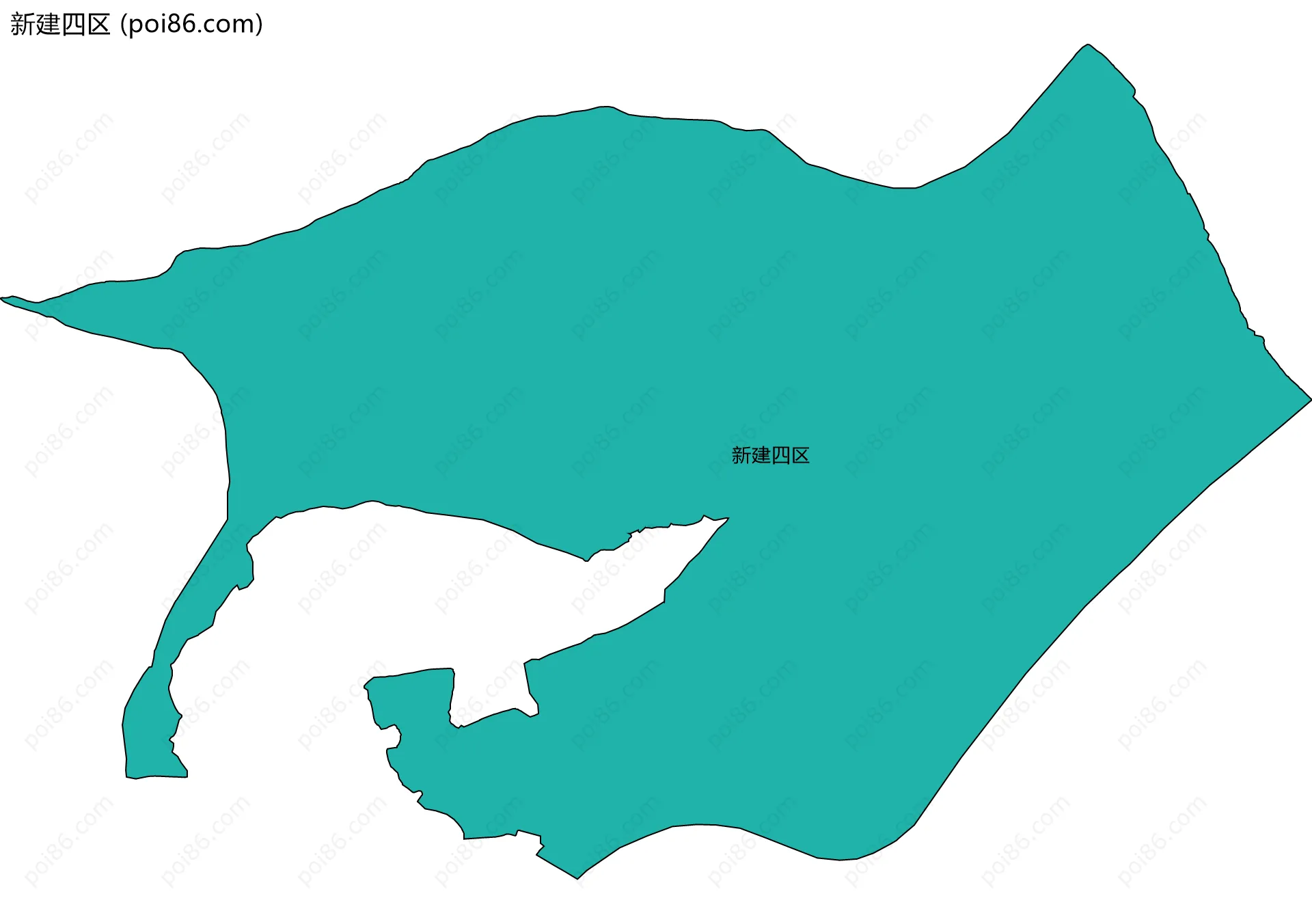 新建四区边界地图