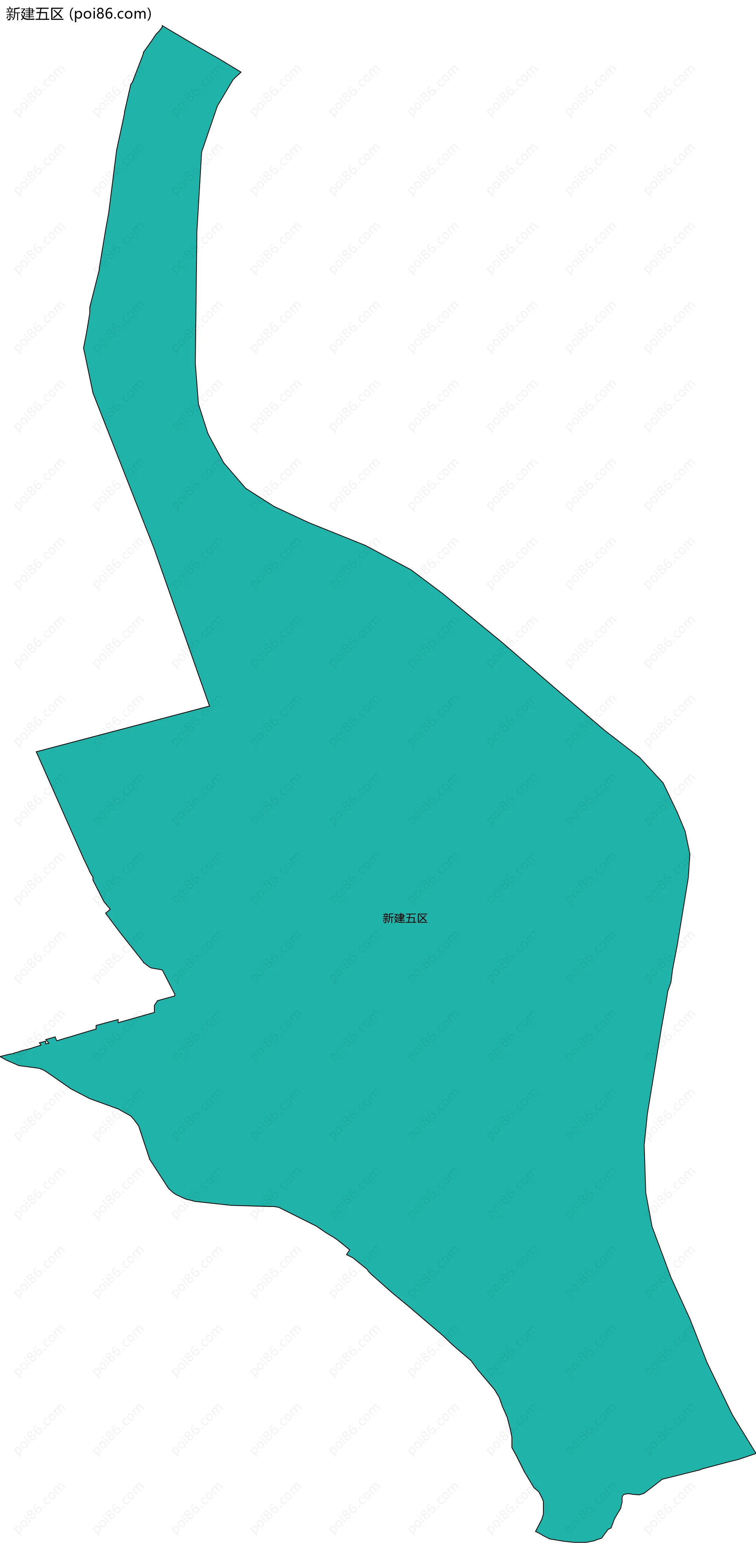 新建五区边界地图