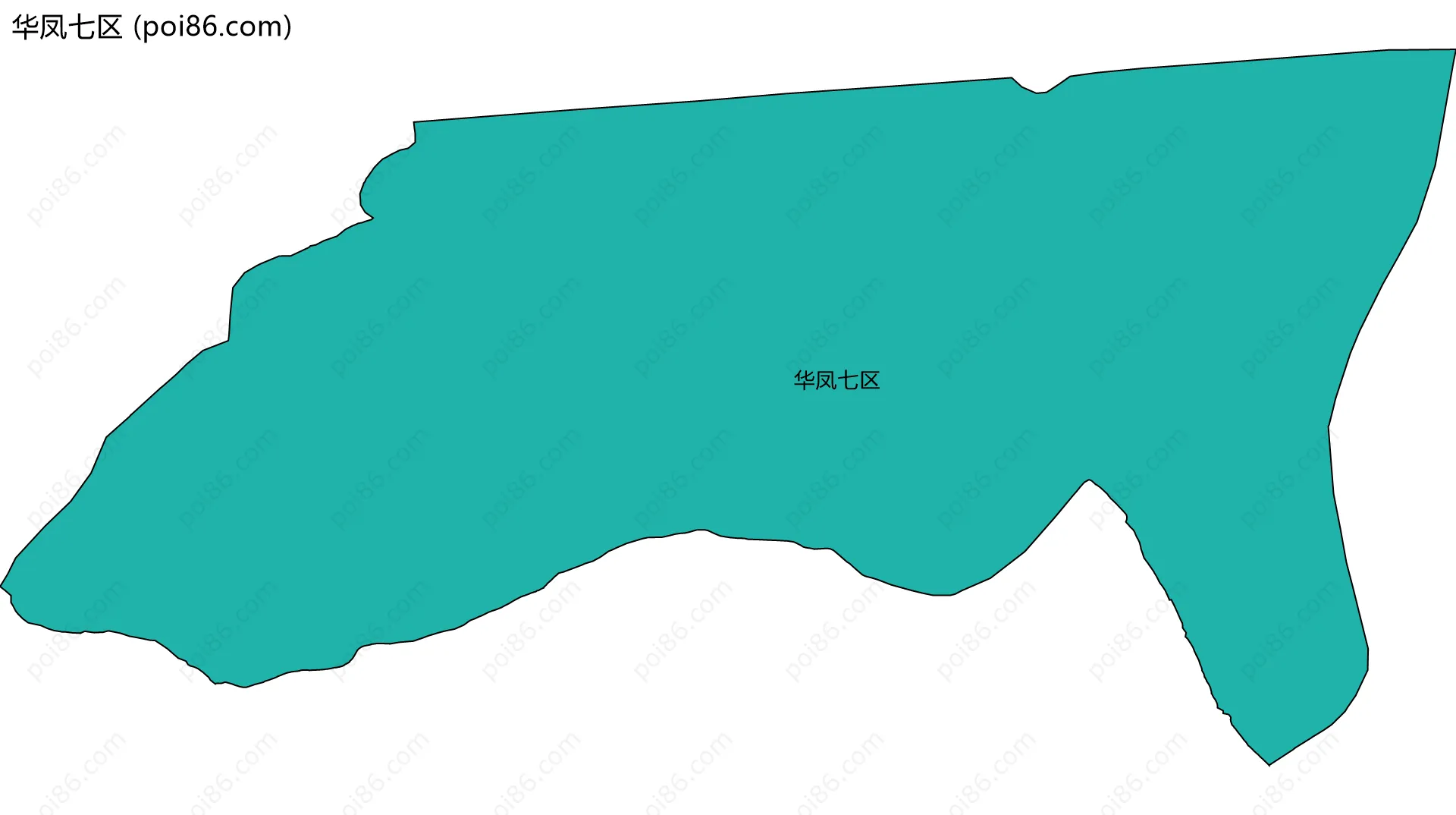 华凤七区边界地图