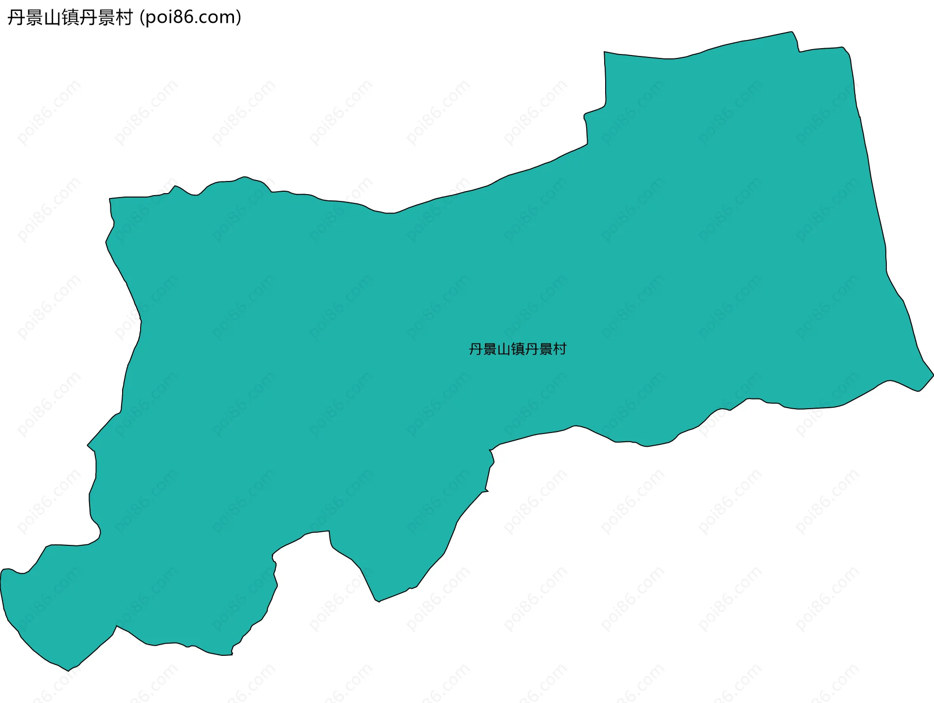 丹景山镇丹景村边界地图