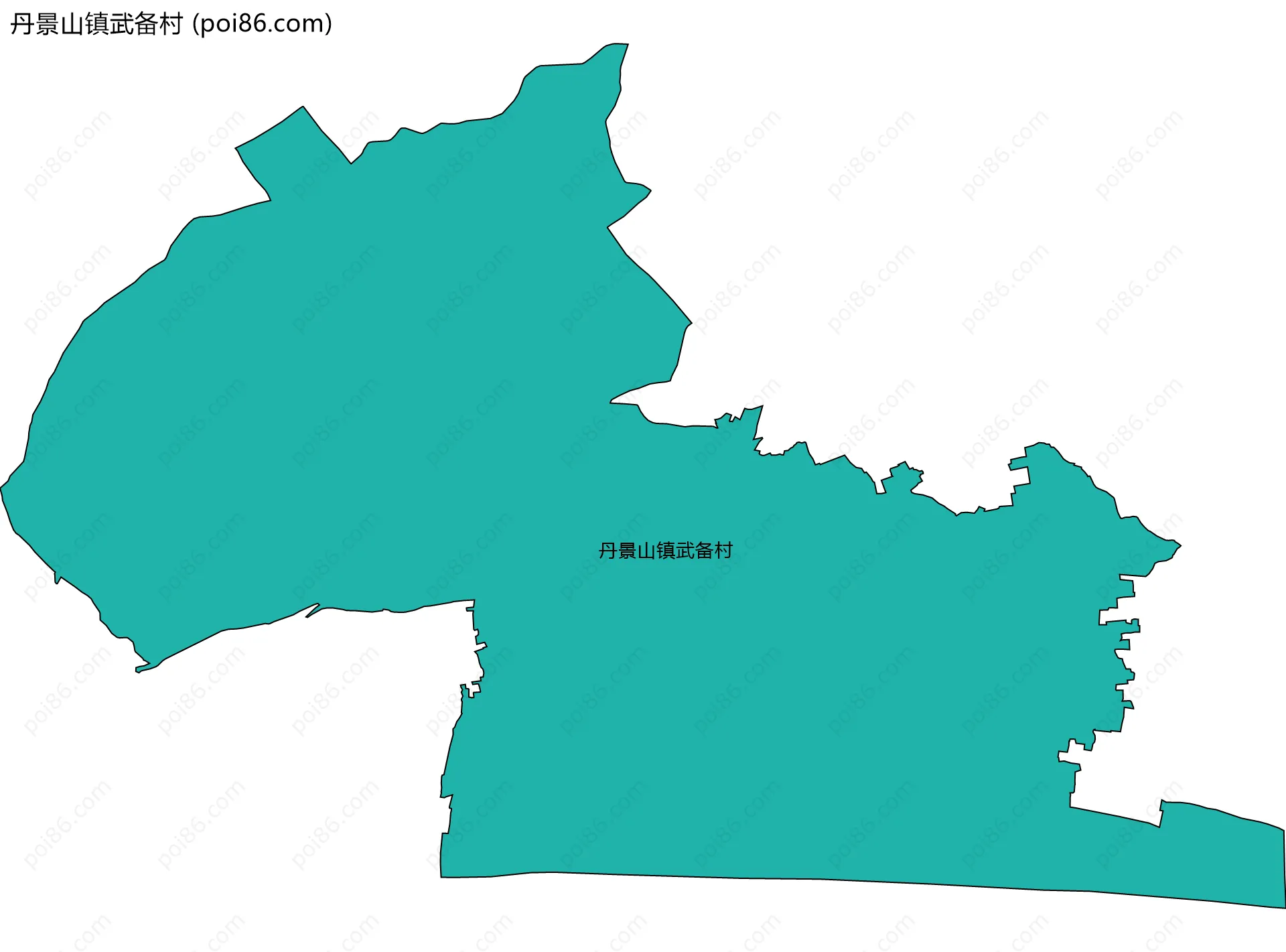 丹景山镇武备村边界地图
