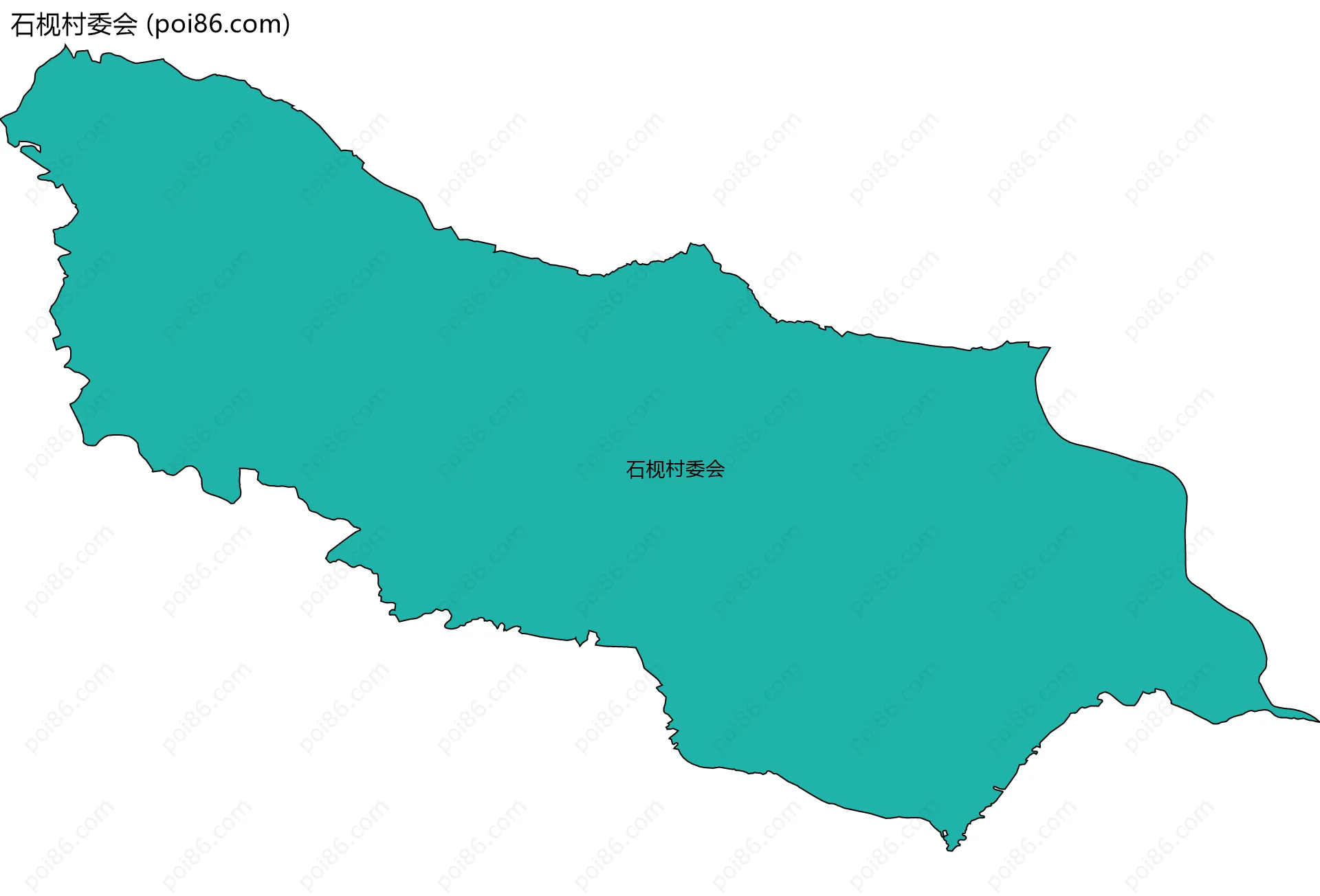 石枧村委会边界地图